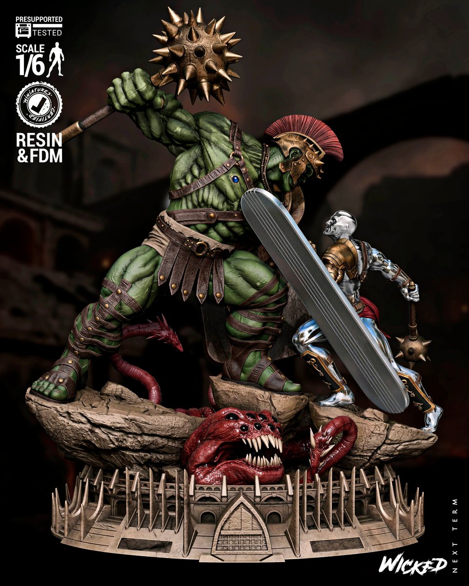 Hulk & Silver Surfer Planet Hulk - Diorama (Marvel)