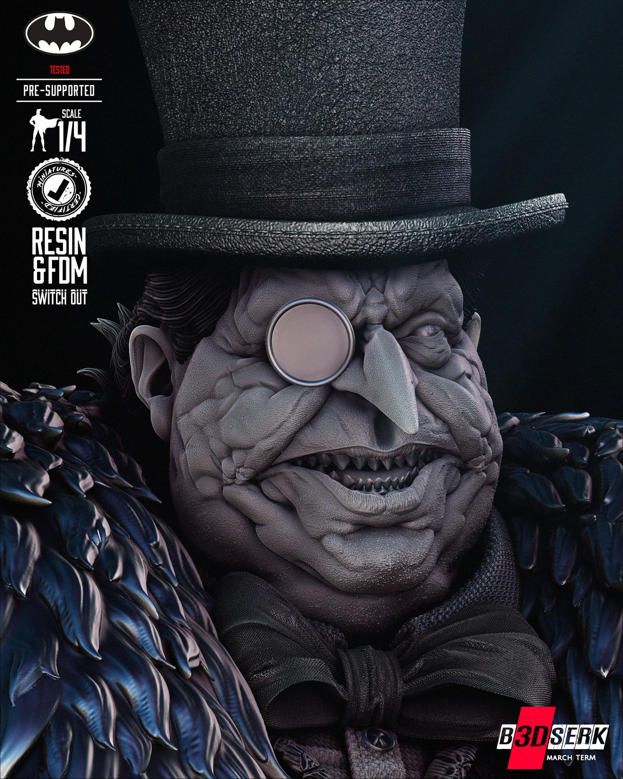 Penguin Portrait Bust - Image 3