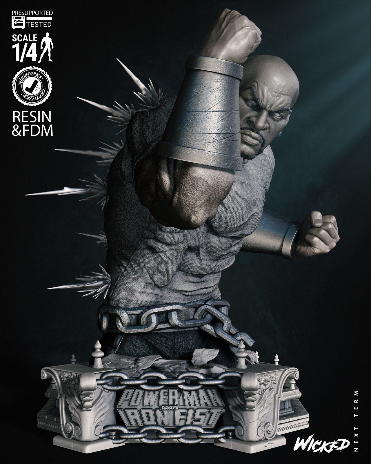 Marvel Luke Cage Power Man Bust