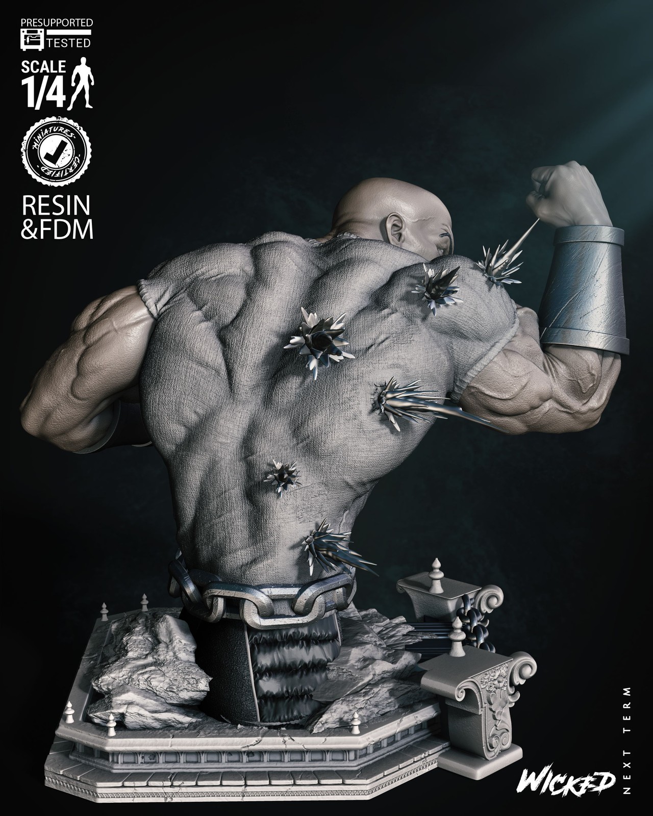 Marvel Luke Cage Power Man Bust - Image 4