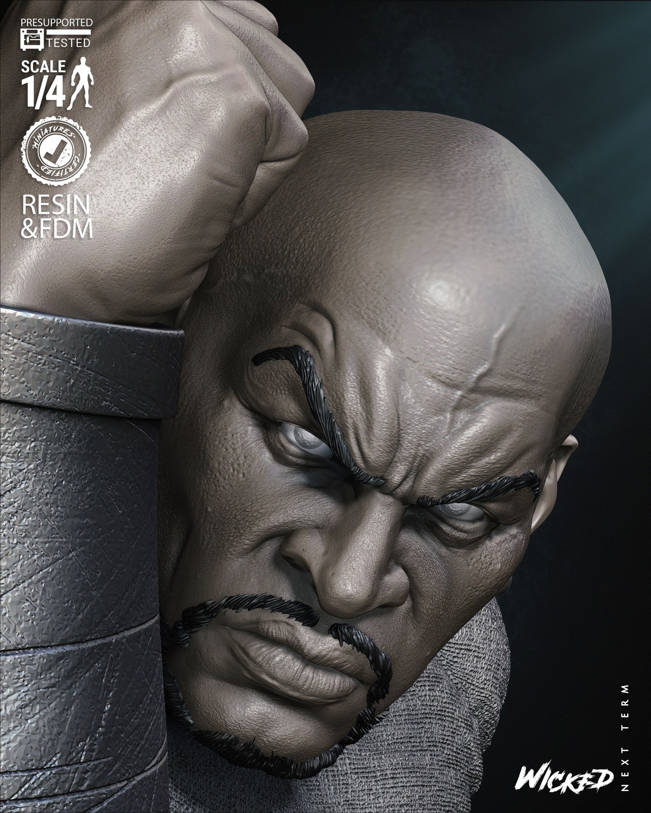 Marvel Luke Cage Power Man Bust - Image 5