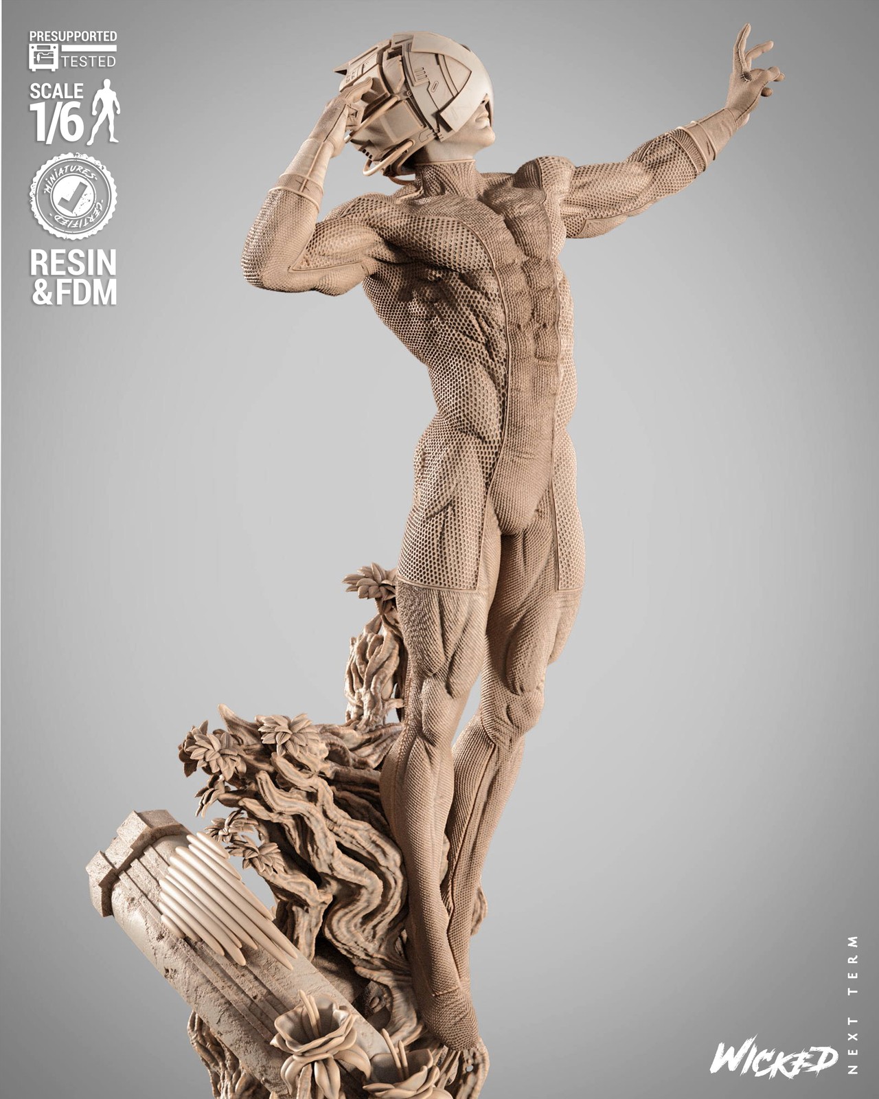 Marvel Professor X Helmet Sculpture - Image 3