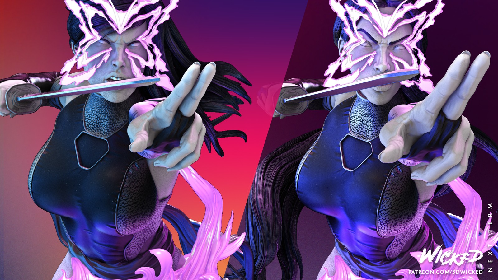 Marvel Psylocke Bust - Image 2