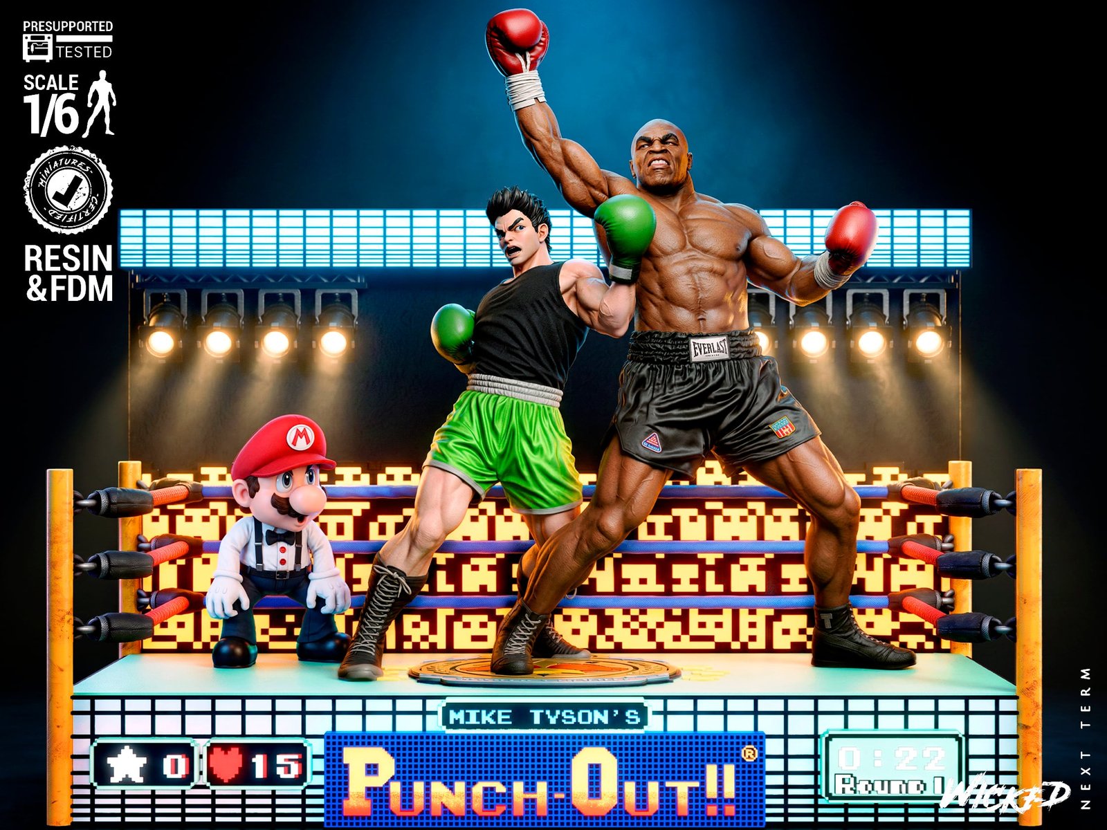 Little Mac Mike Tyson's Punch-Out!! - Diorama