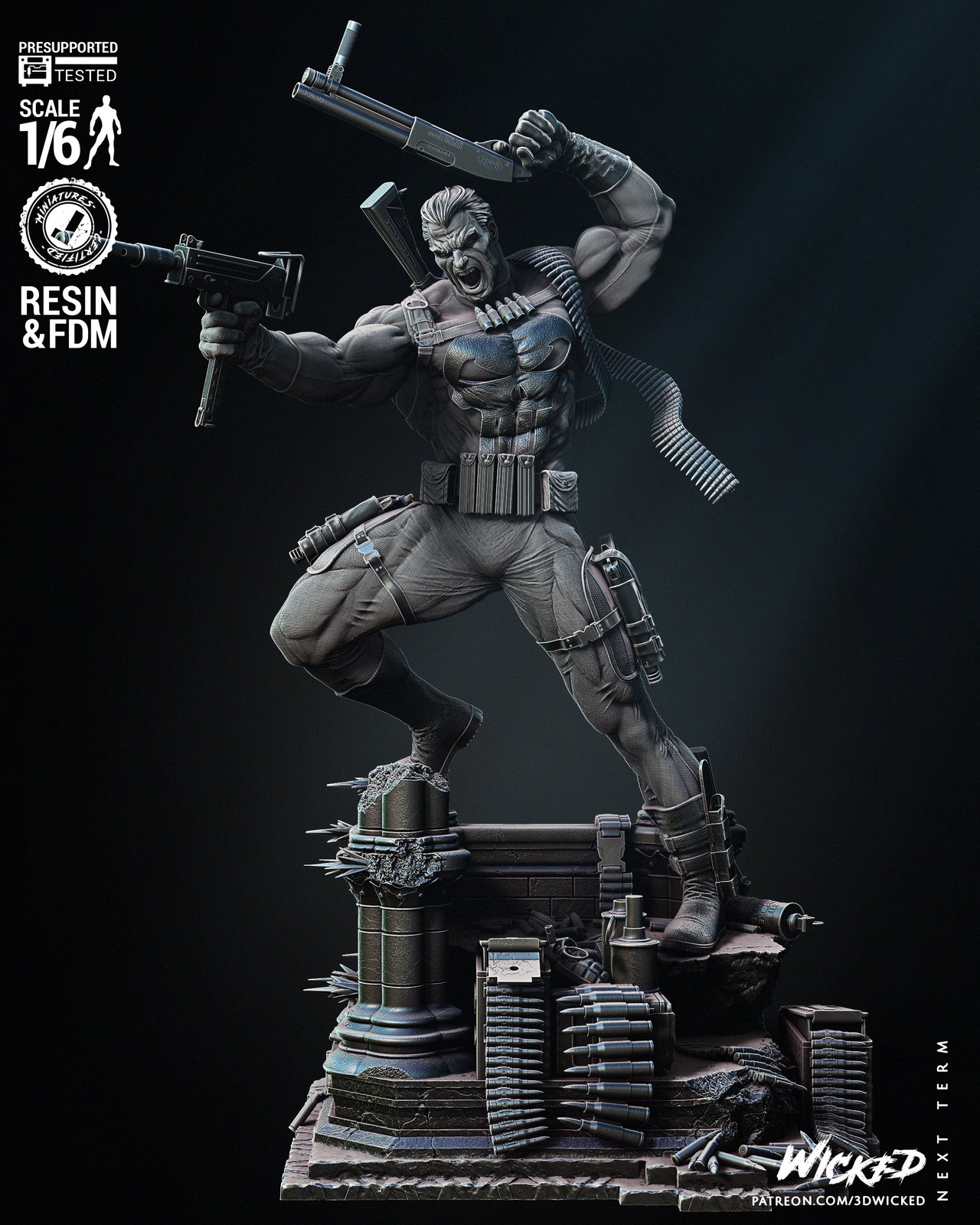 Marvel Punisher 2024 Sculpture