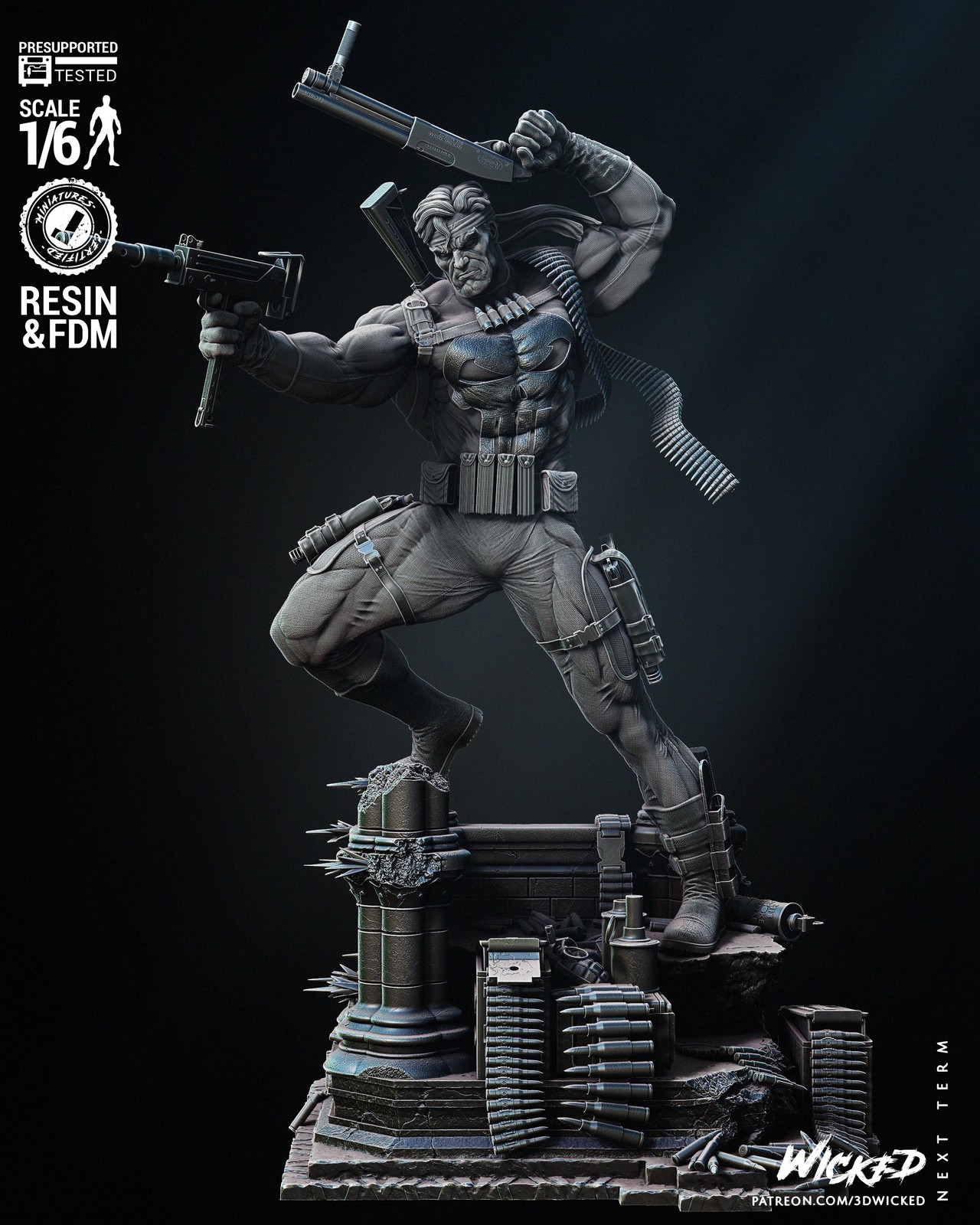 Marvel Punisher 2024 Sculpture - Image 2