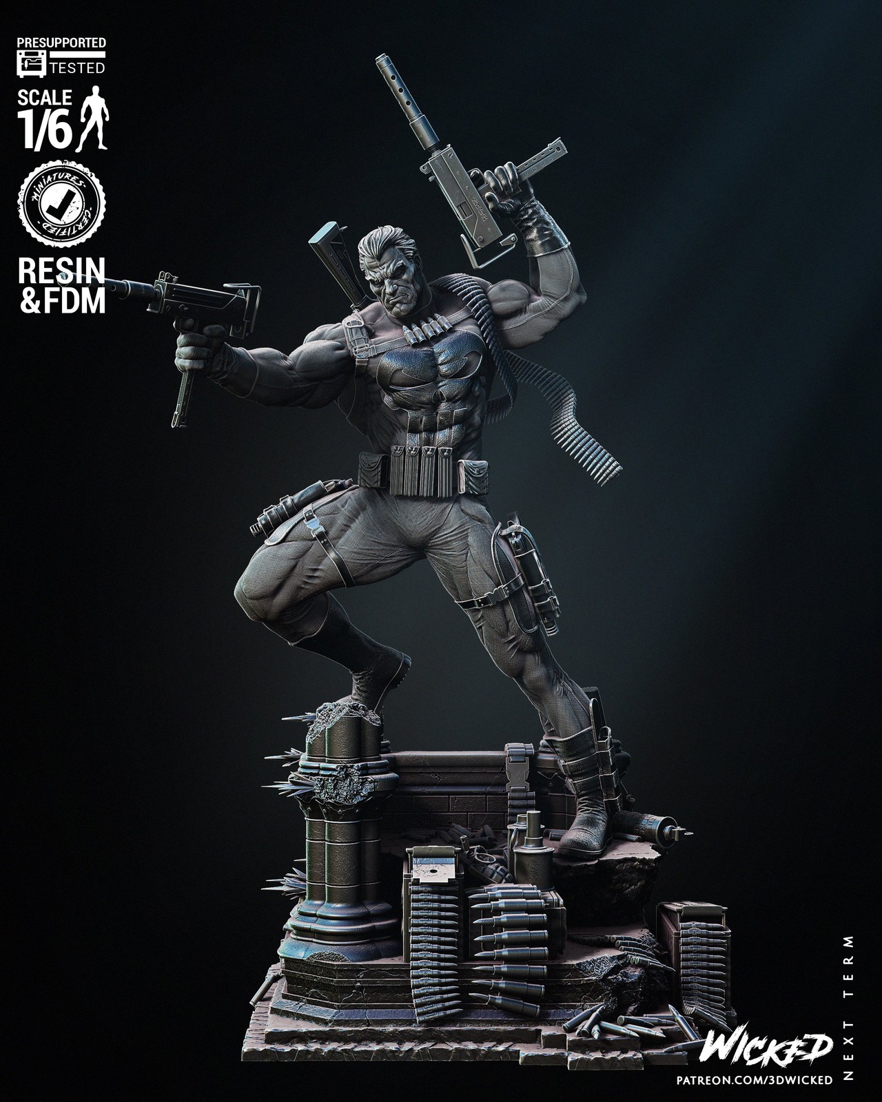 Marvel Punisher 2024 Sculpture - Image 3