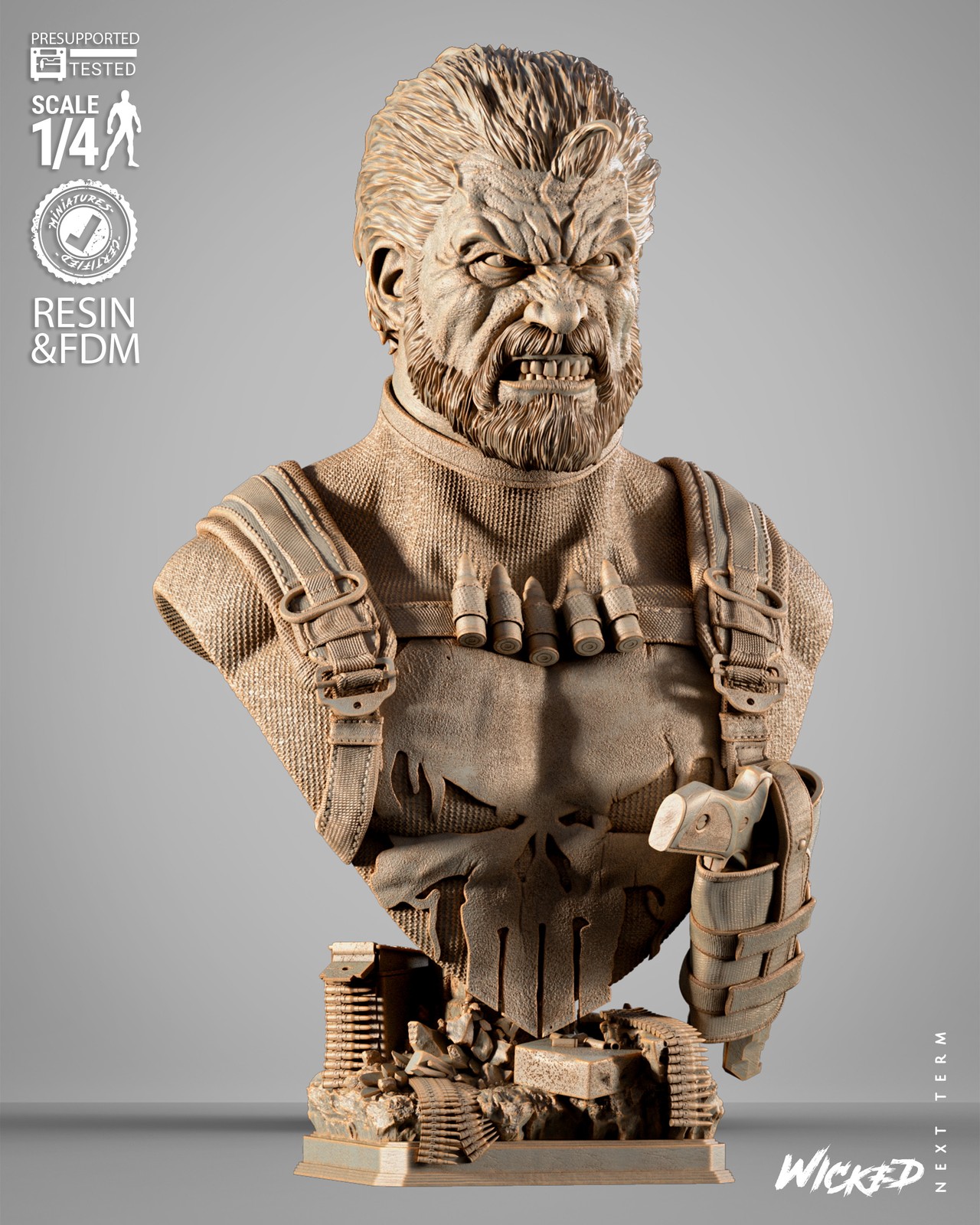 Marvel Punisher 2025 Portrait Bust