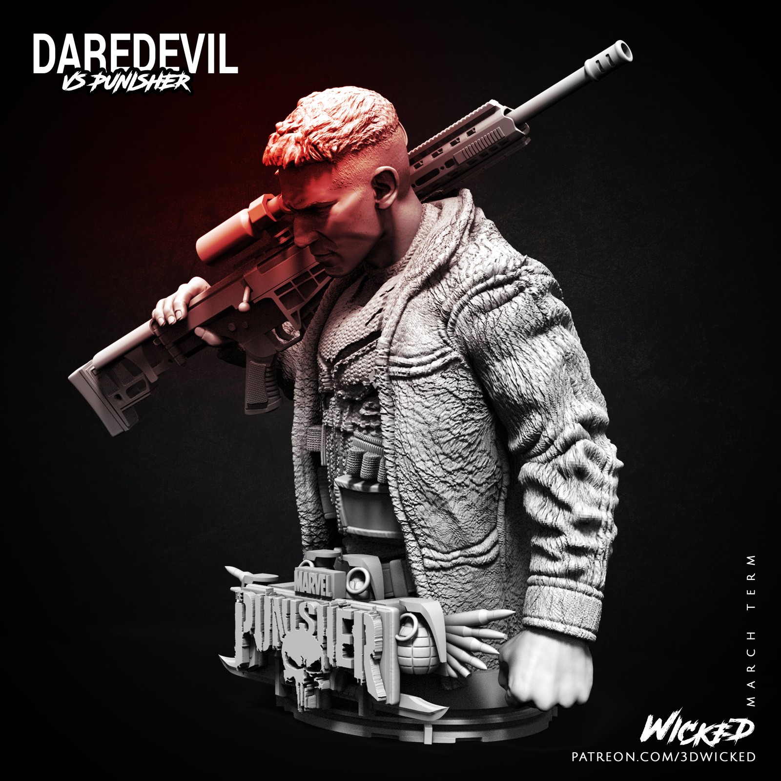 Marvel Netflix Punisher Bust - Image 4