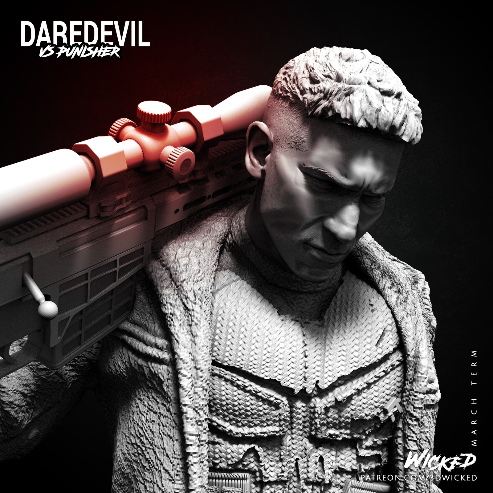 Marvel Netflix Punisher Bust - Image 5