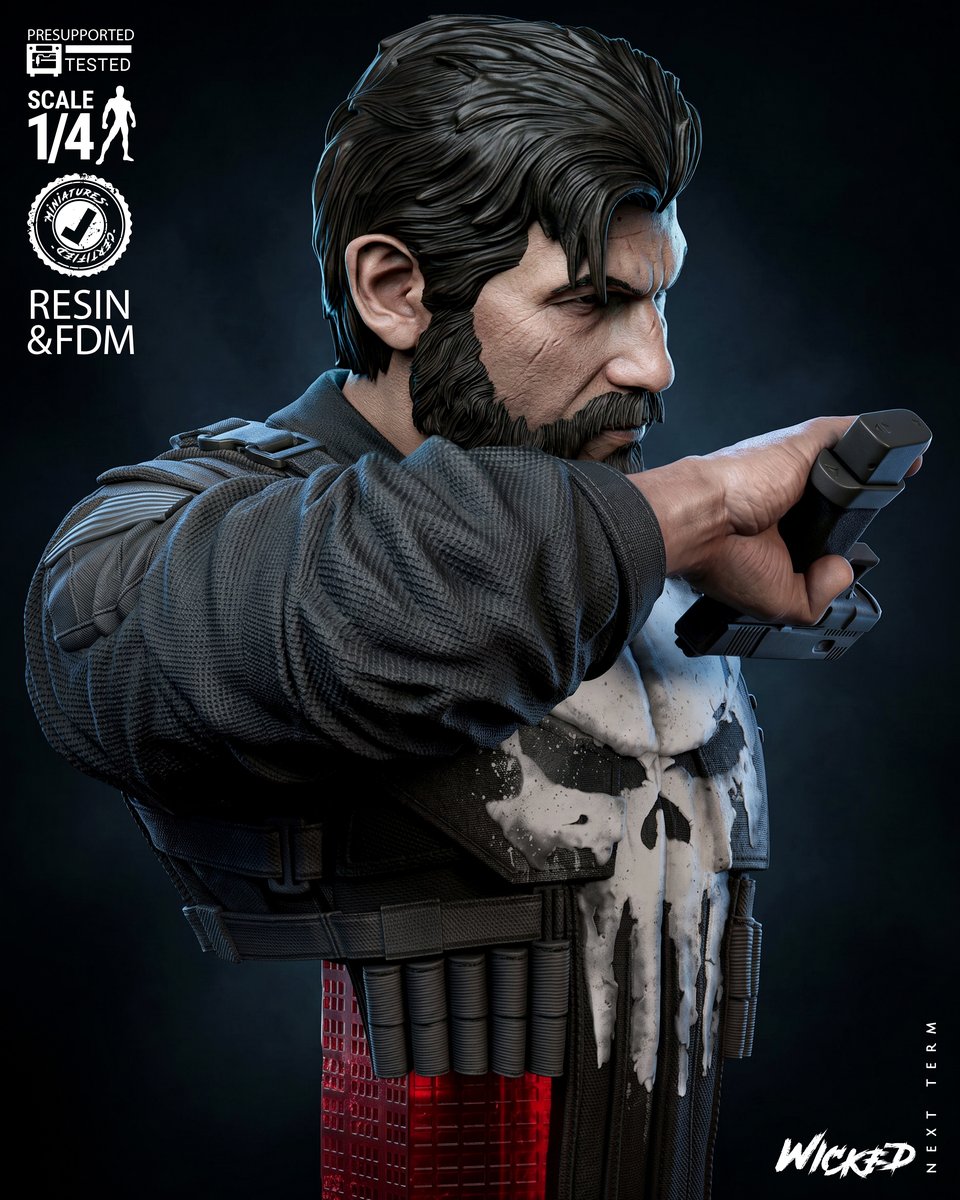 Marvel April 2026 Term Punisher Born Again Portrait Bust - Image 2