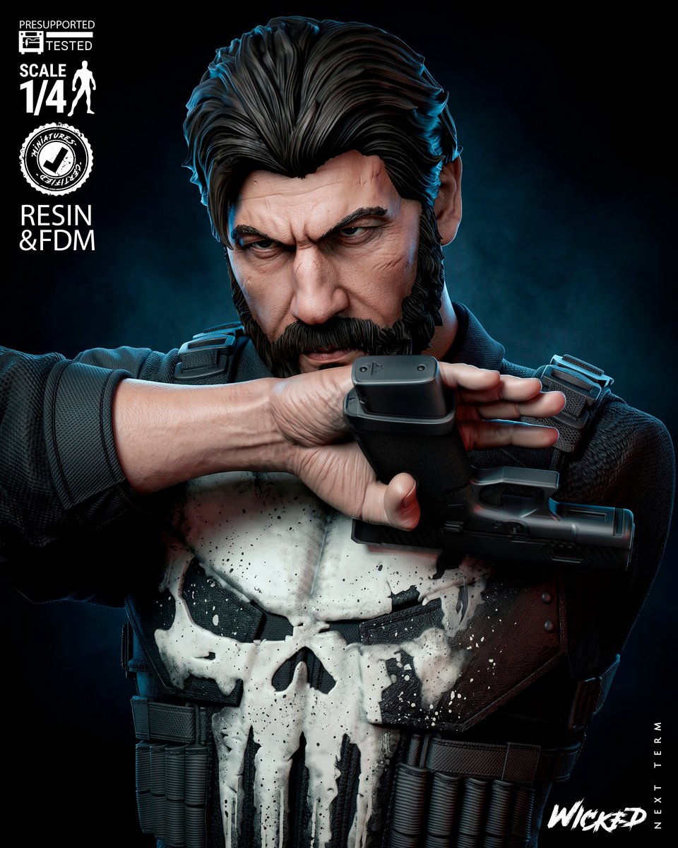 Marvel April 2026 Term Punisher Born Again Portrait Bust - Image 3