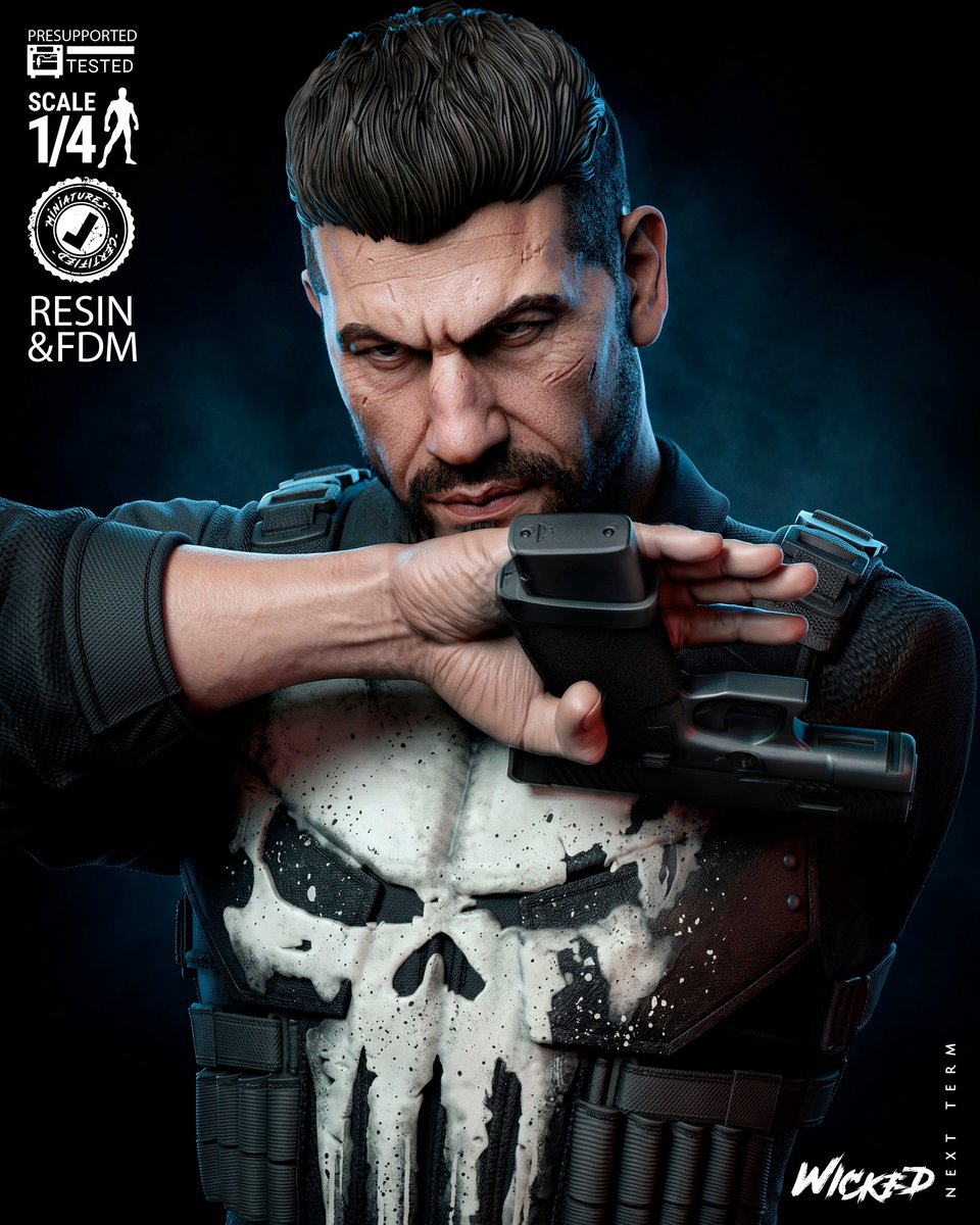 Marvel April 2026 Term Punisher Born Again Portrait Bust - Image 4