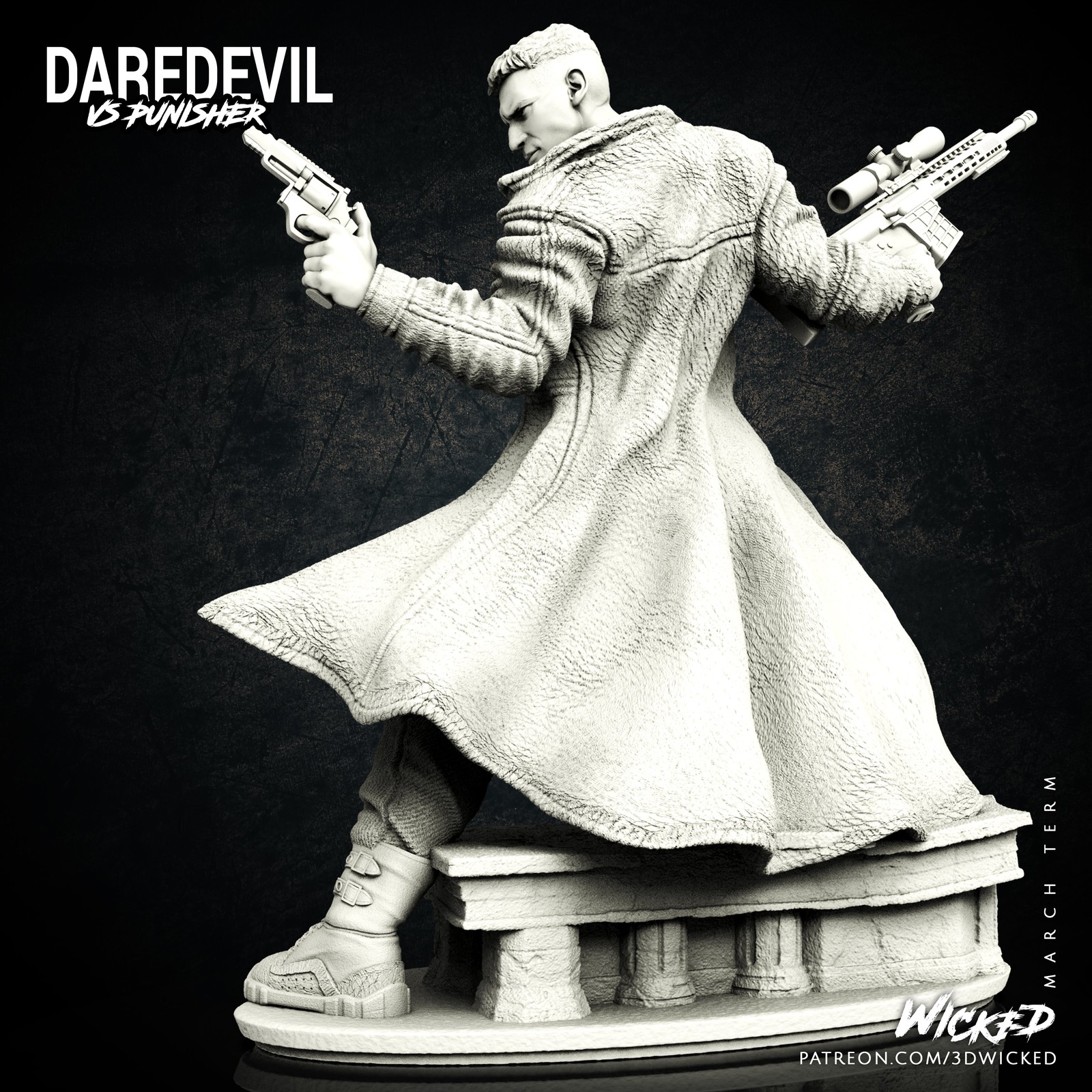 Marvel Netflix Punisher Sculpture - Image 4