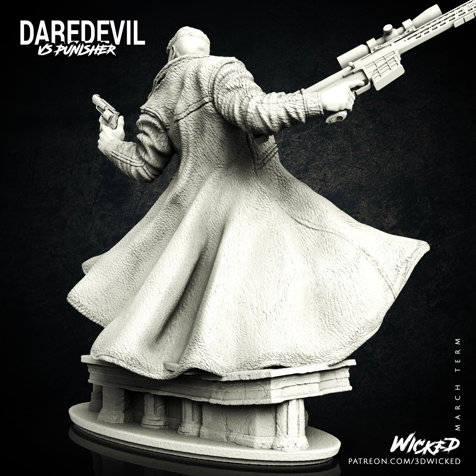 Marvel Netflix Punisher Sculpture - Image 5