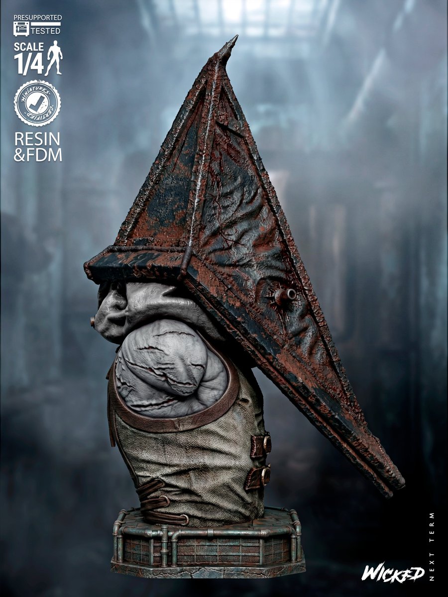 Pyramid Head Portrait Bust - Image 2