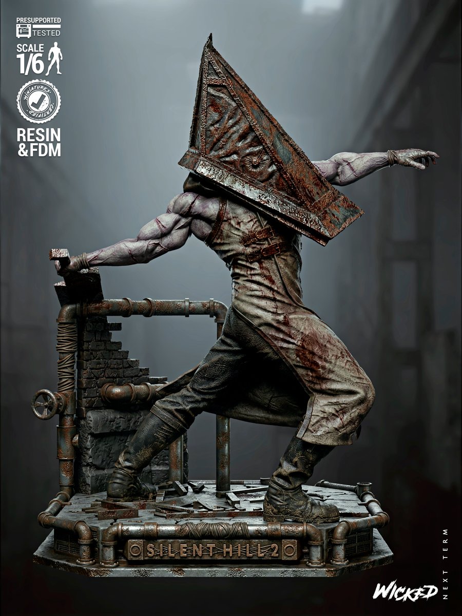 Video Games Pyramid Head Sculpture