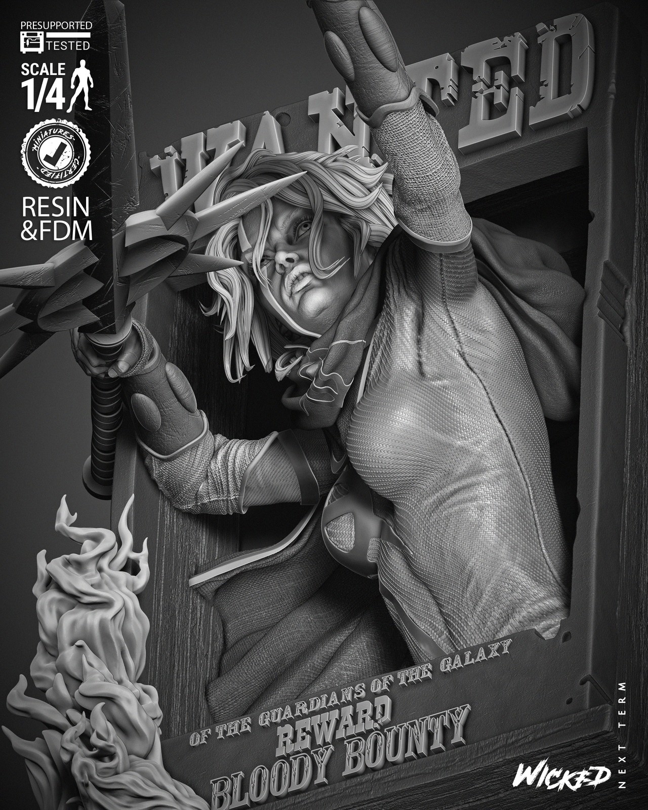 Marvel Quasar Bust Poster - Image 3