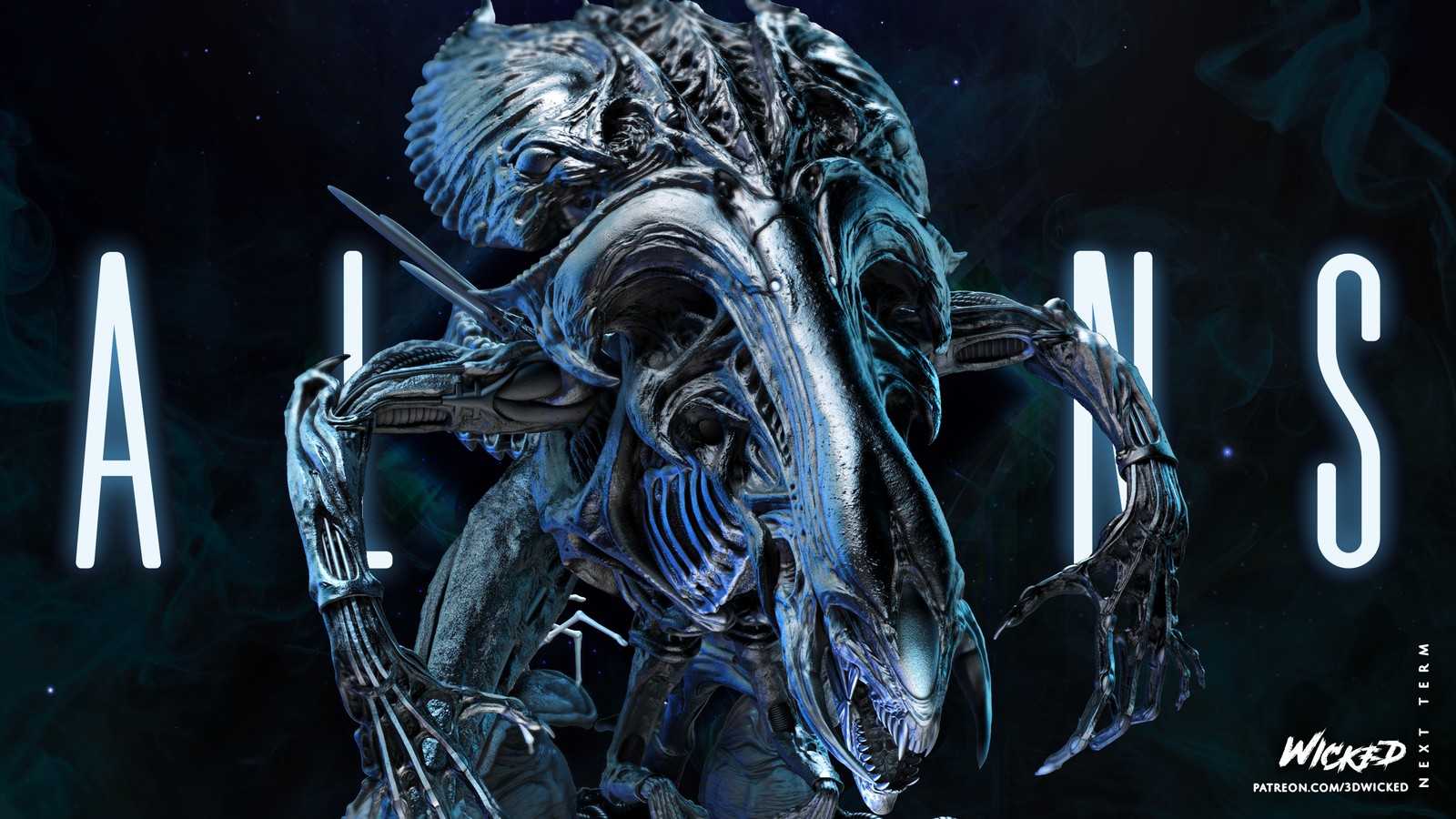 Queen Alien Sculpture