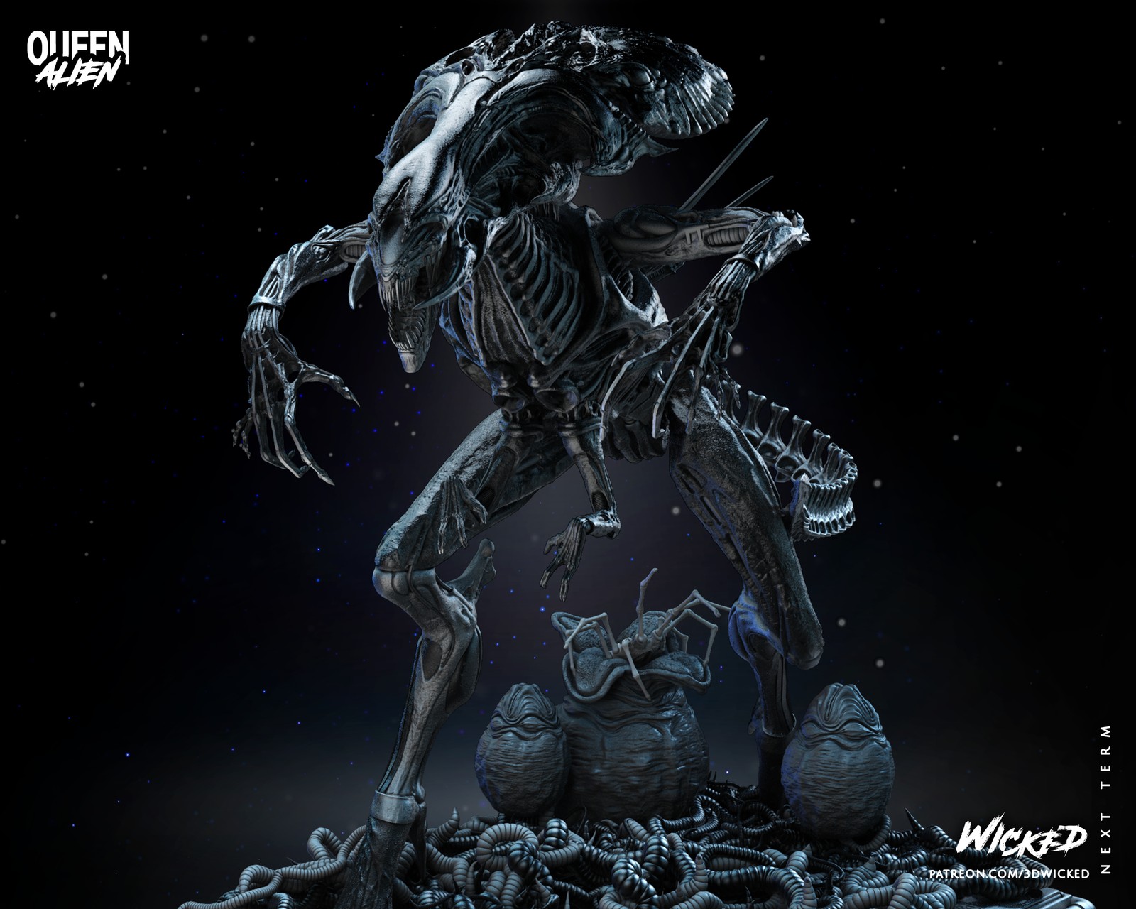 Queen Alien Sculpture - Image 4