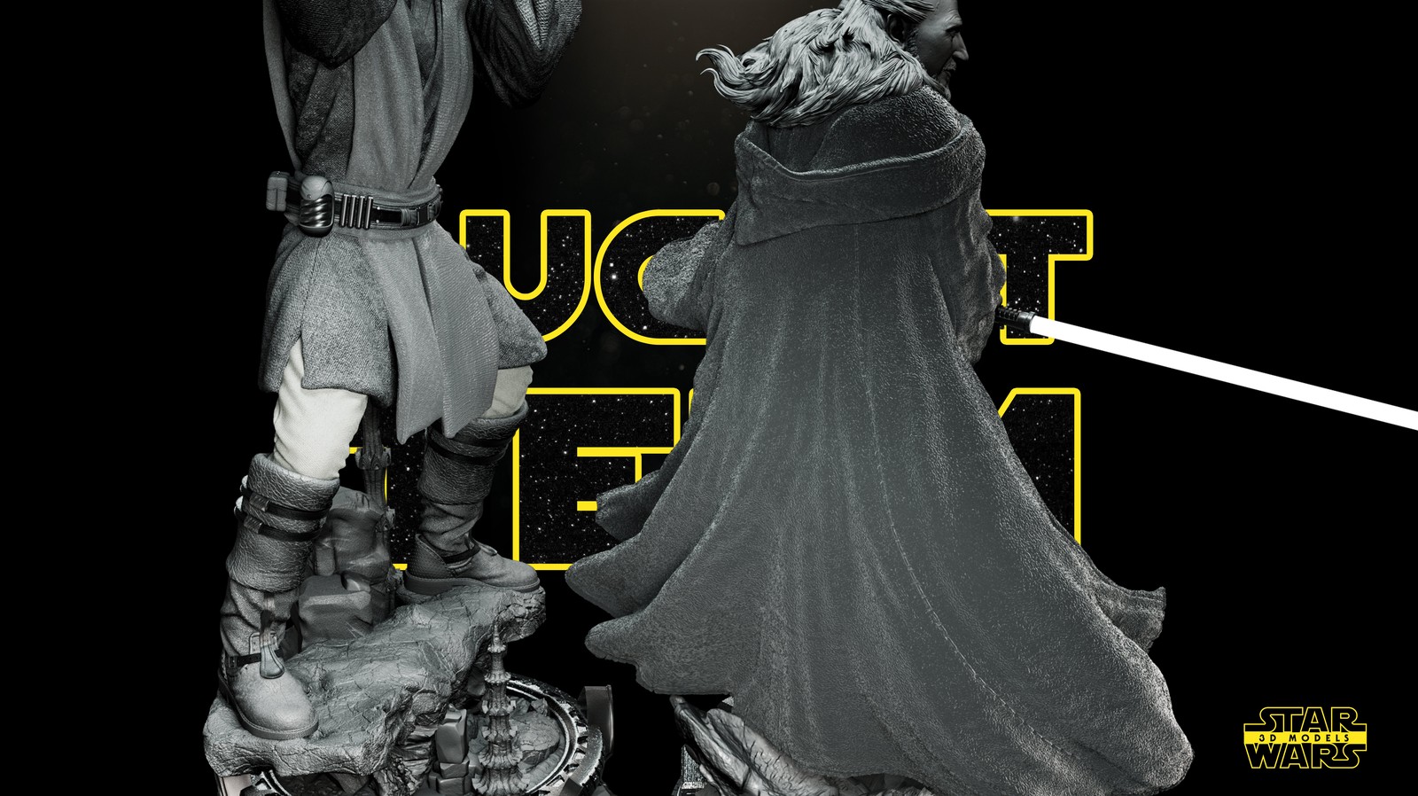 Quin-Gon Jinn Sculpture - Image 4