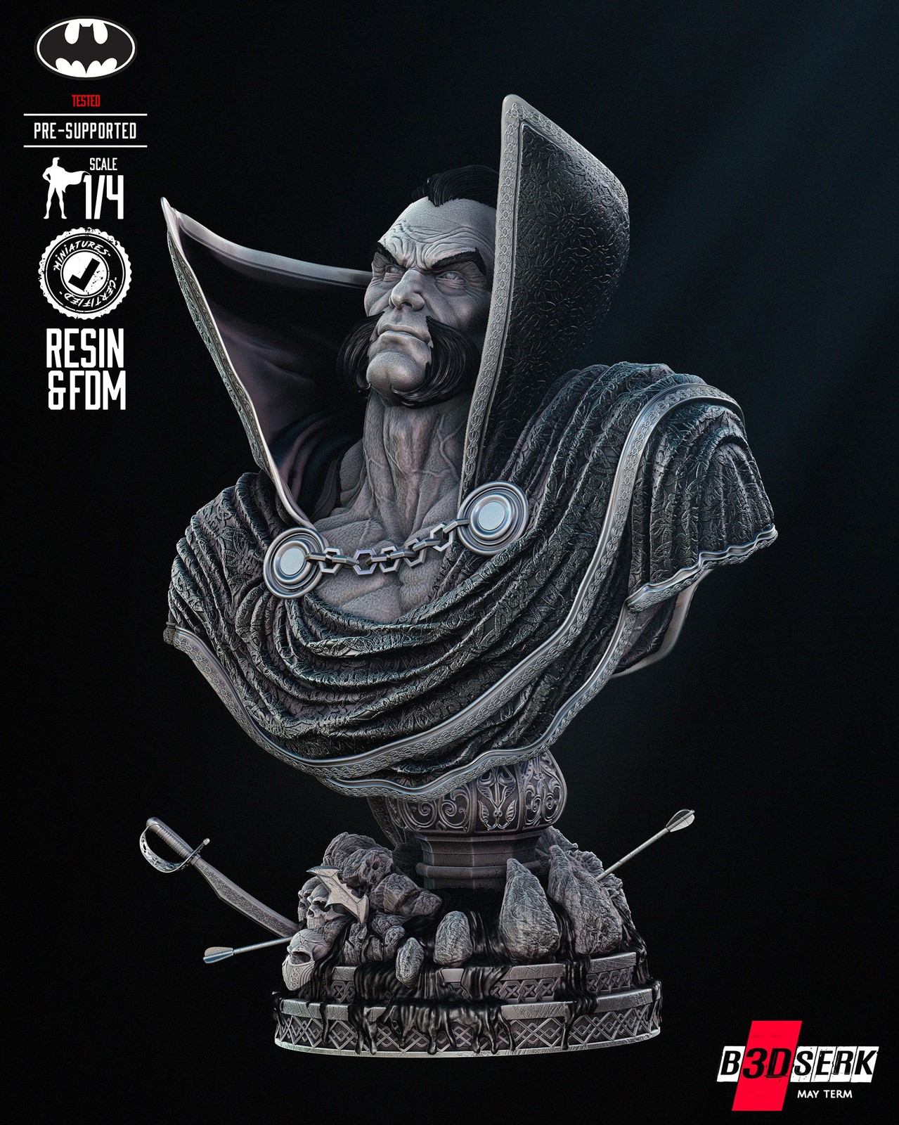 Ra's Al Ghul Bust Portrait - Image 2