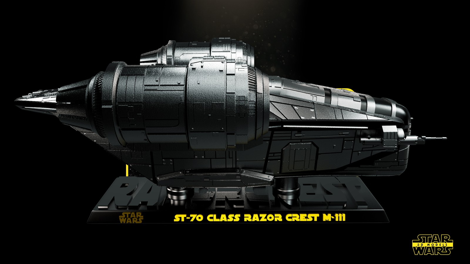 Razor Crest Ship Sculpture