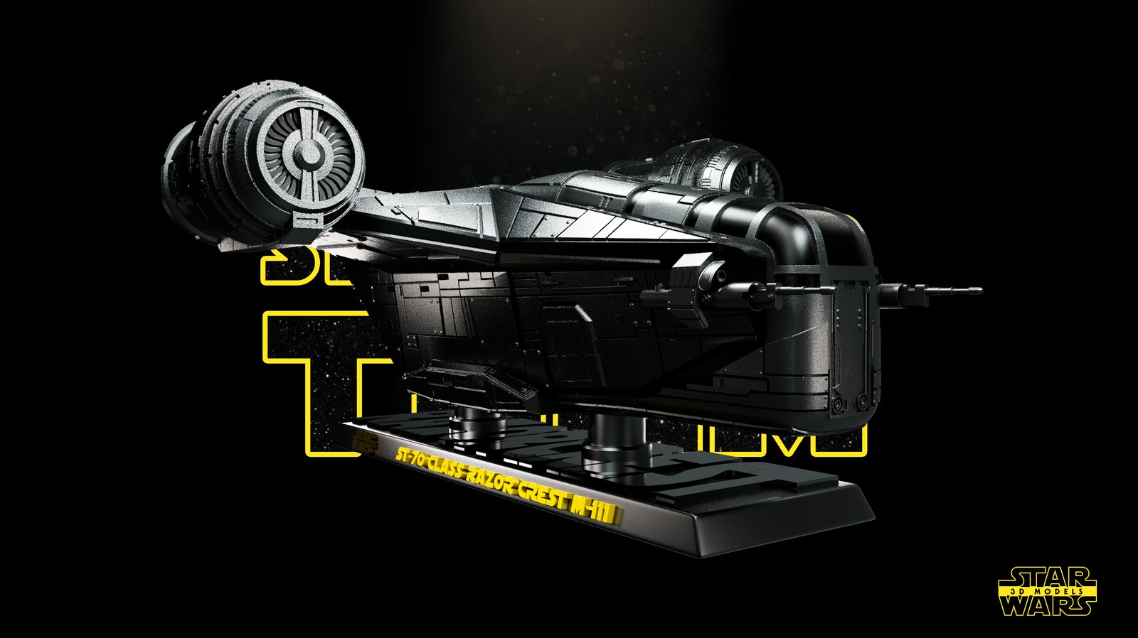 Razor Crest Ship Sculpture - Image 3