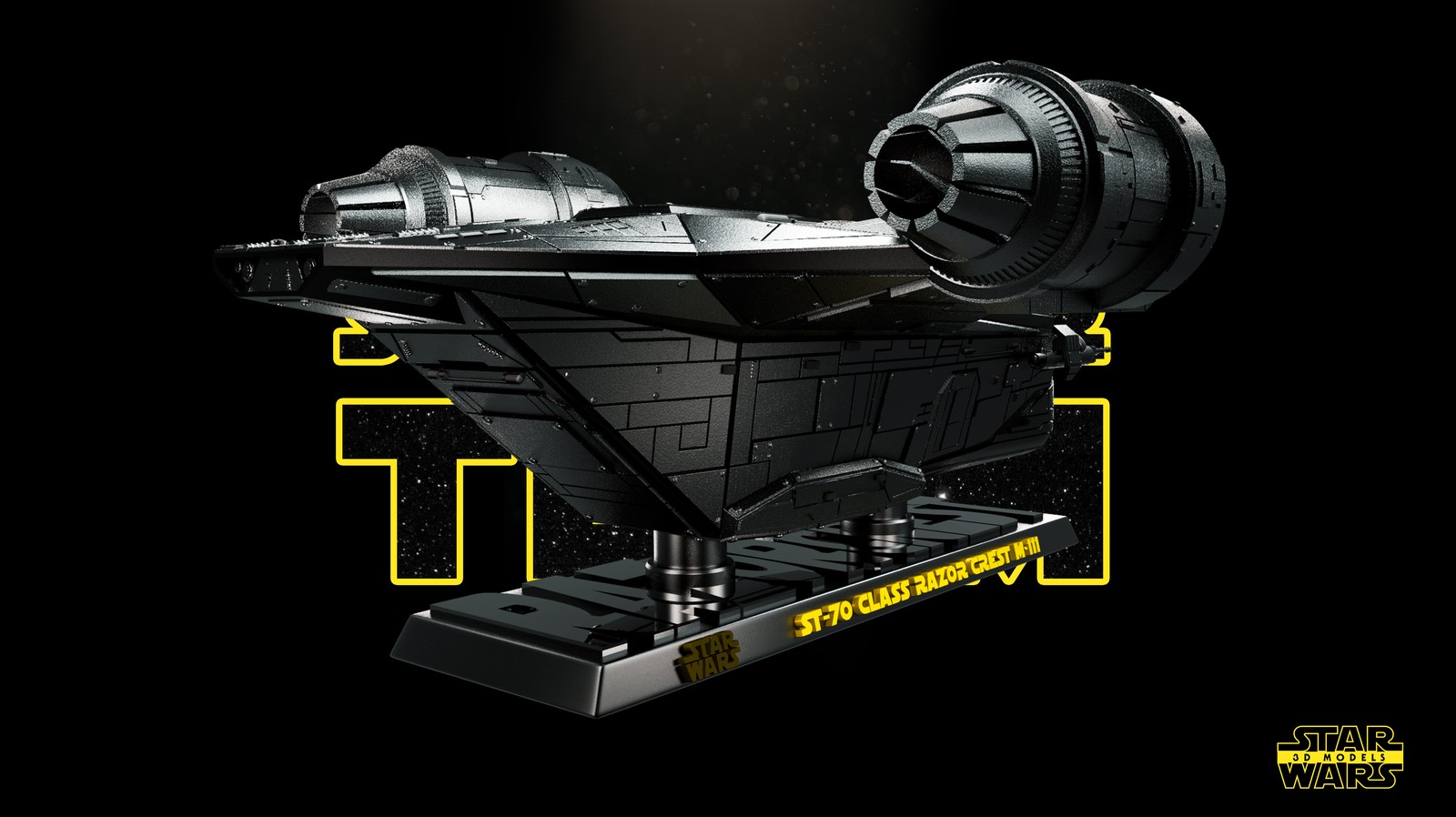 Razor Crest Ship Sculpture - Image 4