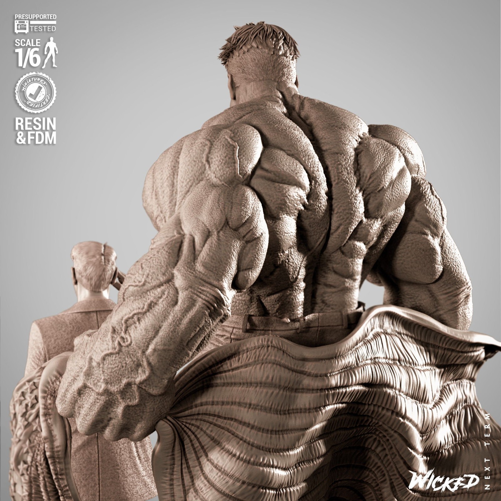 Marvel Red Hulk and Ross Diorama - Image 4