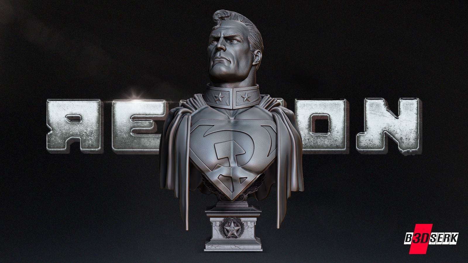 Red Son Superman Bust