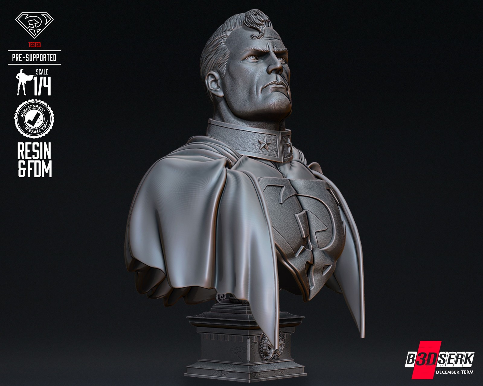 Red Son Superman Bust - Image 4