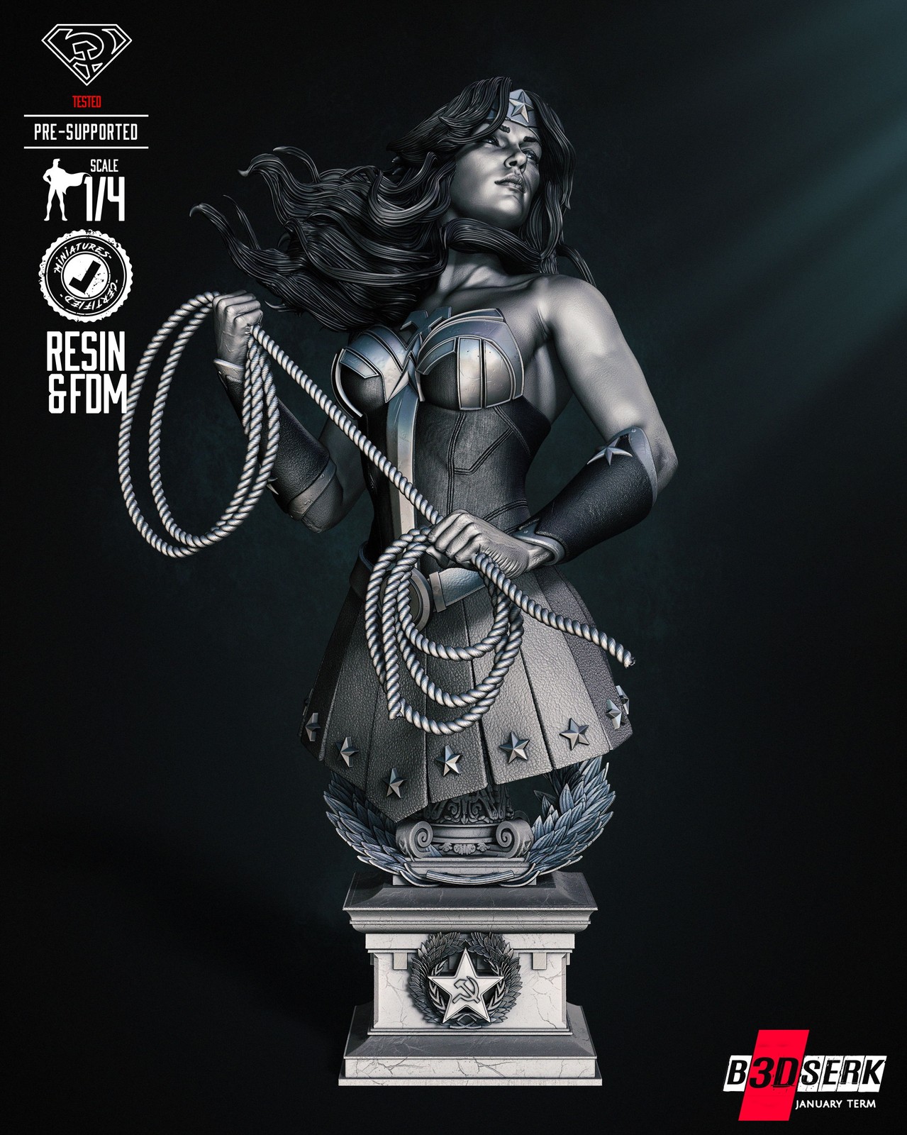 Red Son Wonder Woman Bust