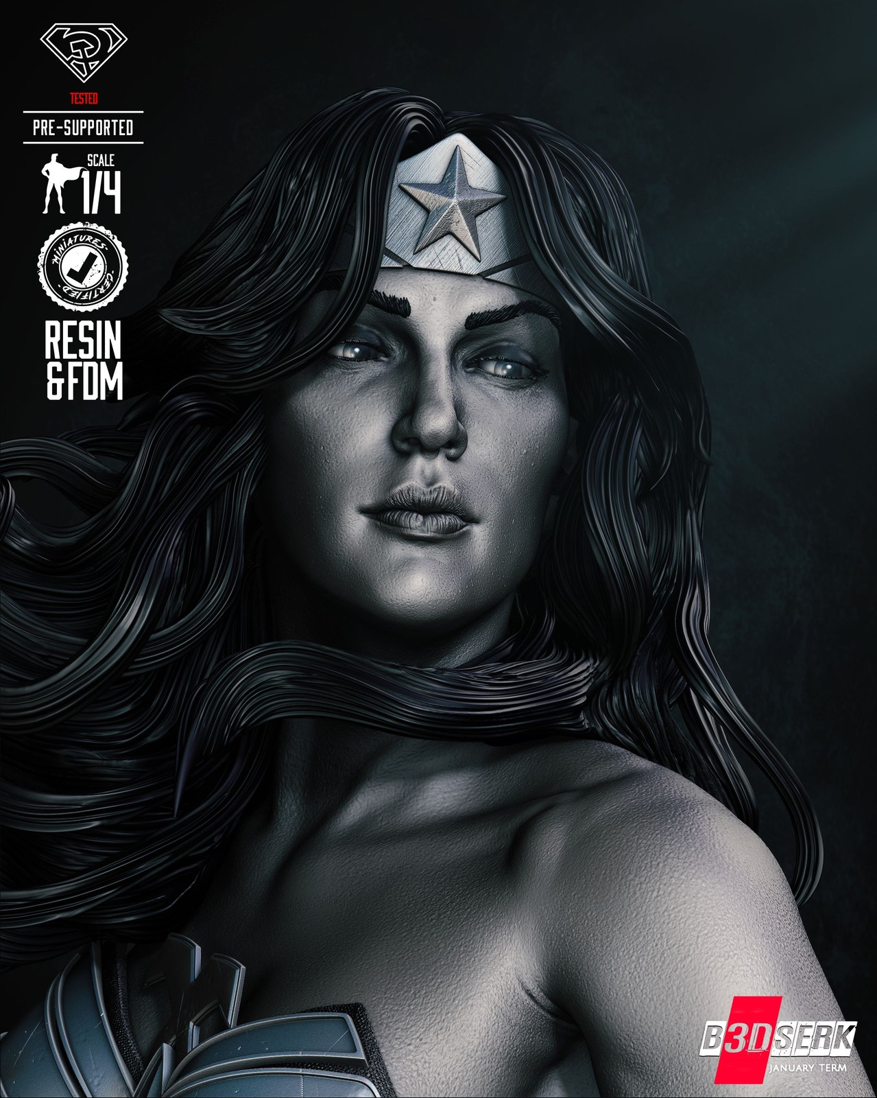 Red Son Wonder Woman Bust - Image 4