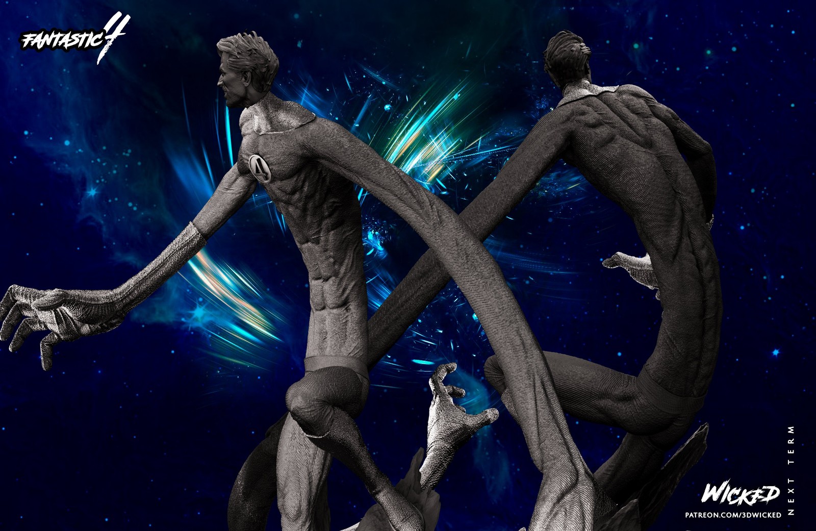 Marvel Reed Richards Sculpture - Image 4