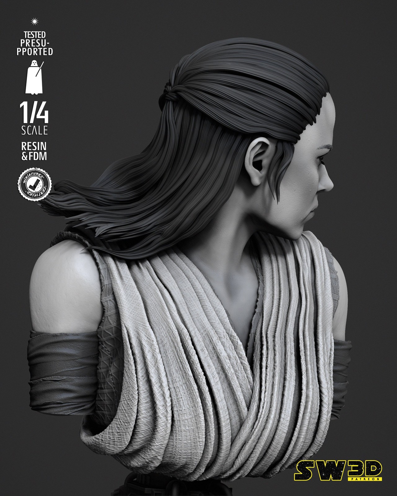 Rey Bust Portrait - Image 3