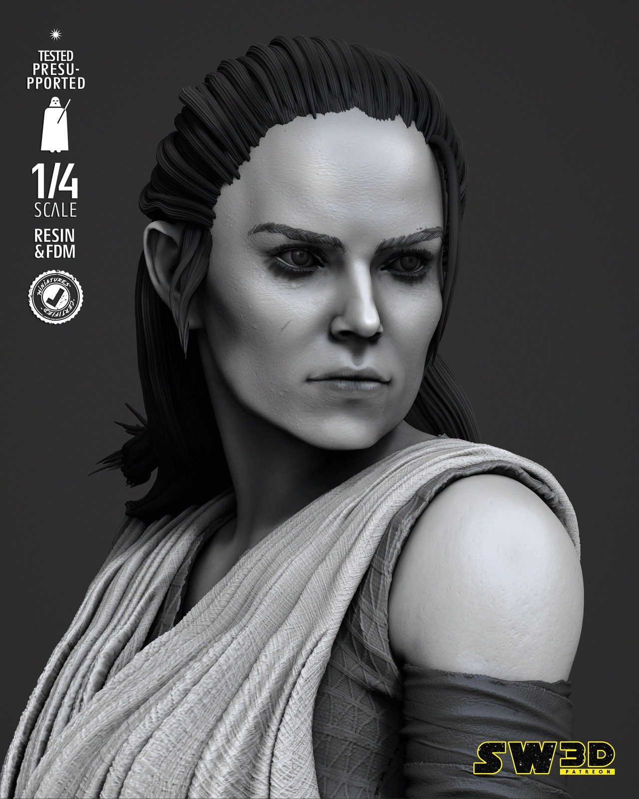Rey Bust Portrait - Image 4
