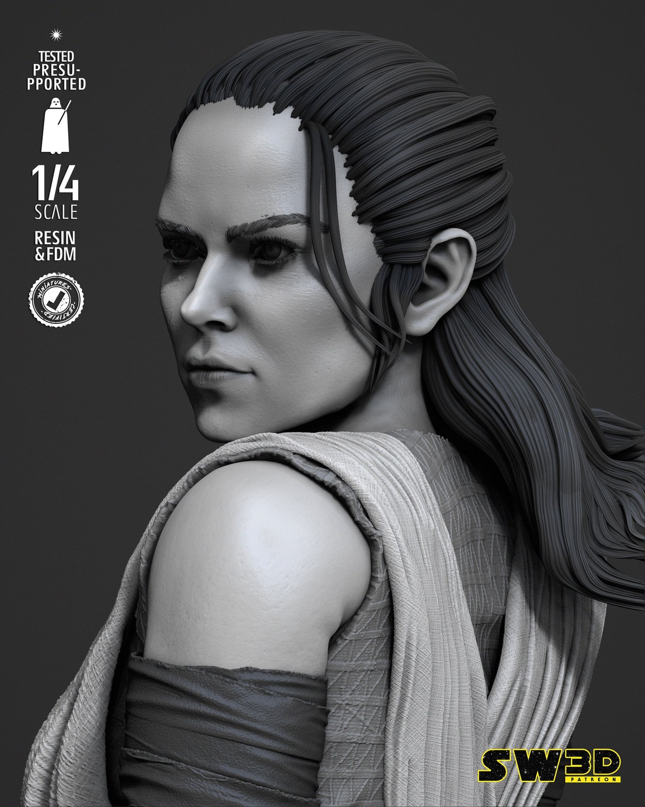 Rey Bust Portrait - Image 5