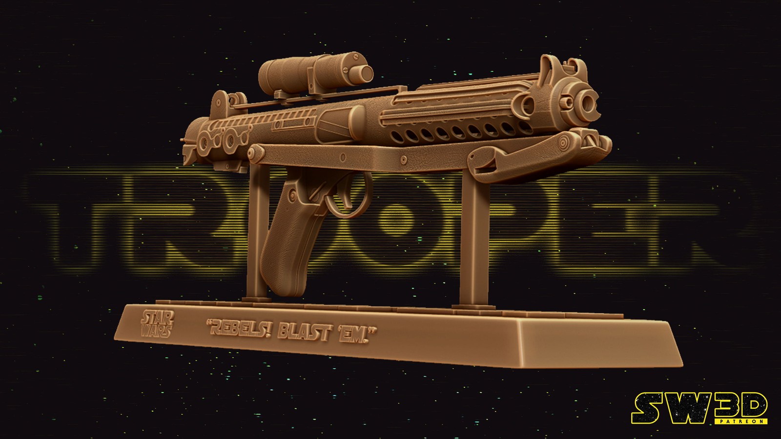 Rifle Blaster E-11 Sculpture