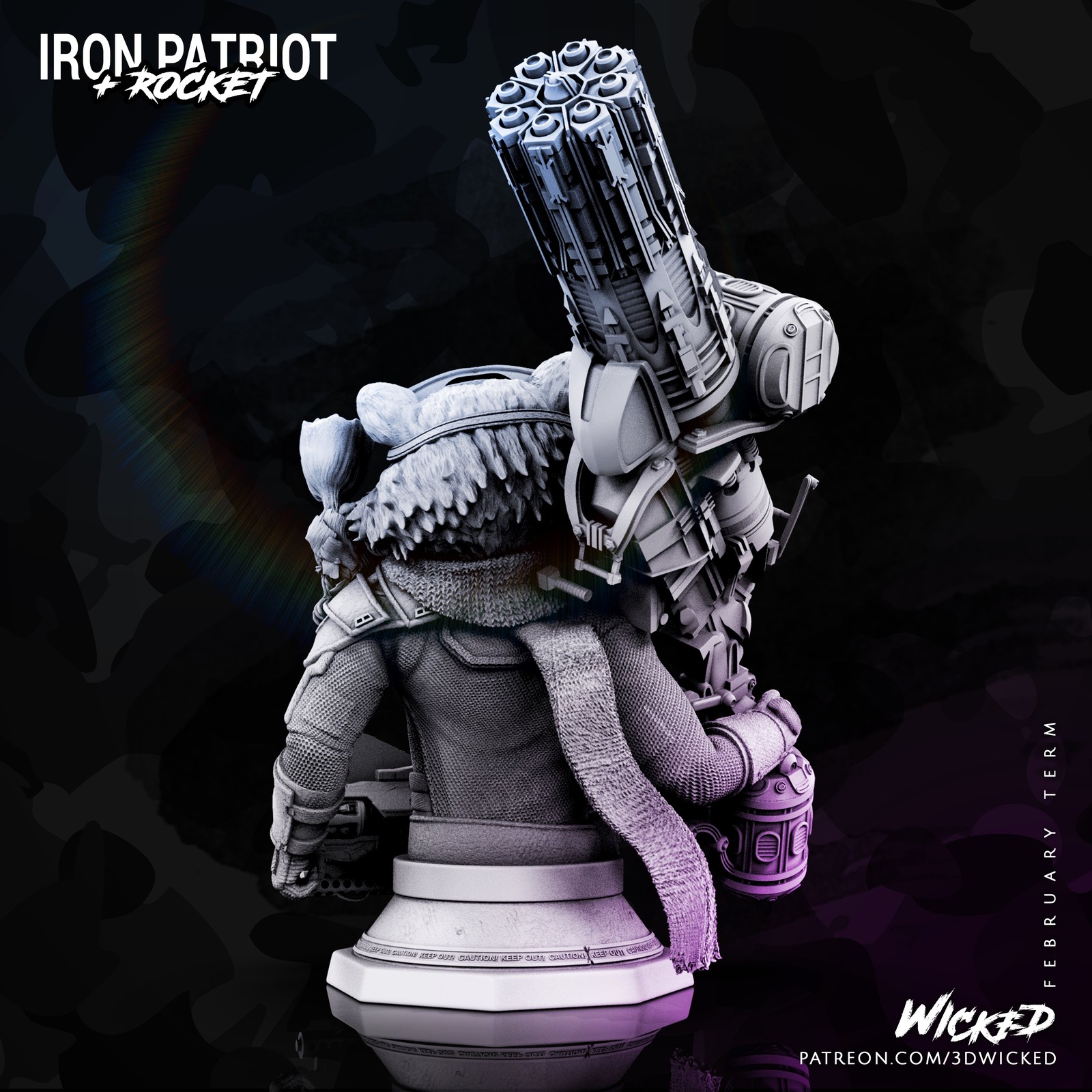 Marvel Avengers Endgame Rocket Racoon Bust - Image 2