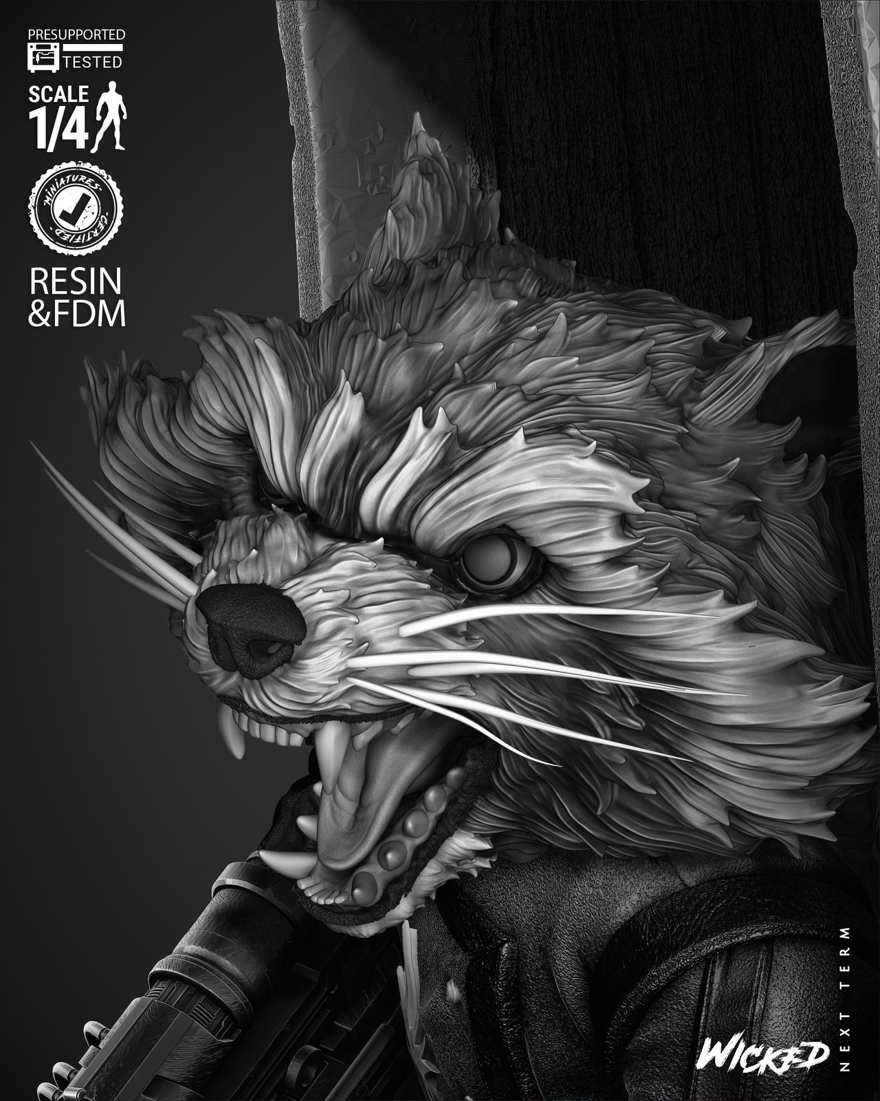 Marvel Rocket Comic Version Poster Bust - Image 5