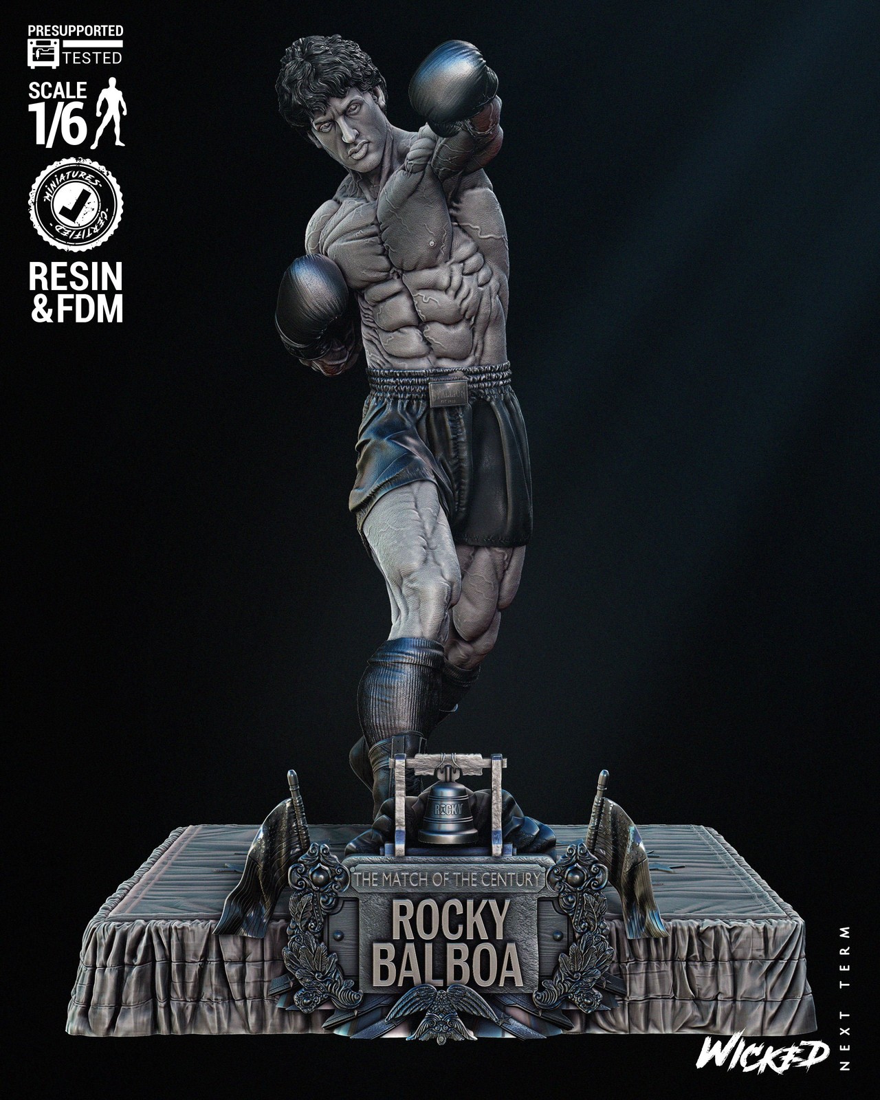 Rocky Balboa Sculpture
