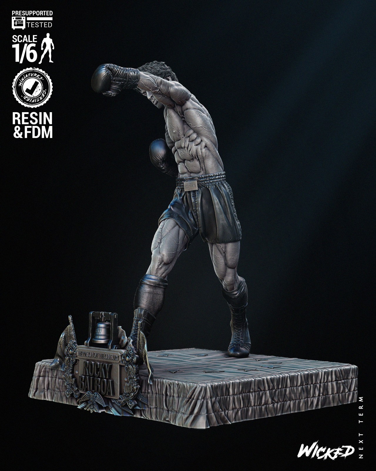 Rocky Balboa Sculpture - Image 3