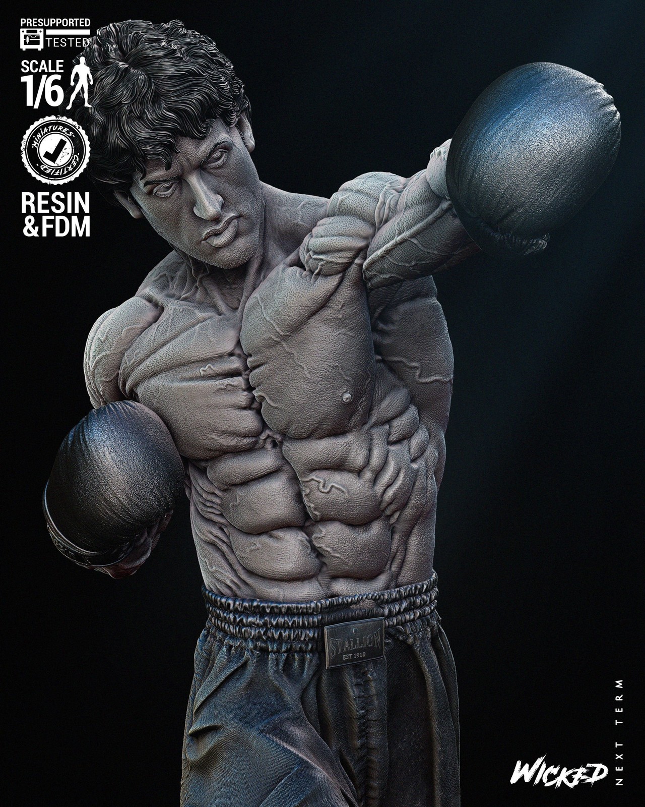 Rocky Balboa Sculpture - Image 4