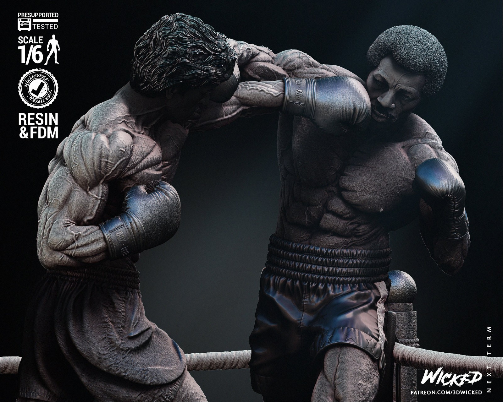 Rocky Balboa and Apollo Creed Diorama - Image 2