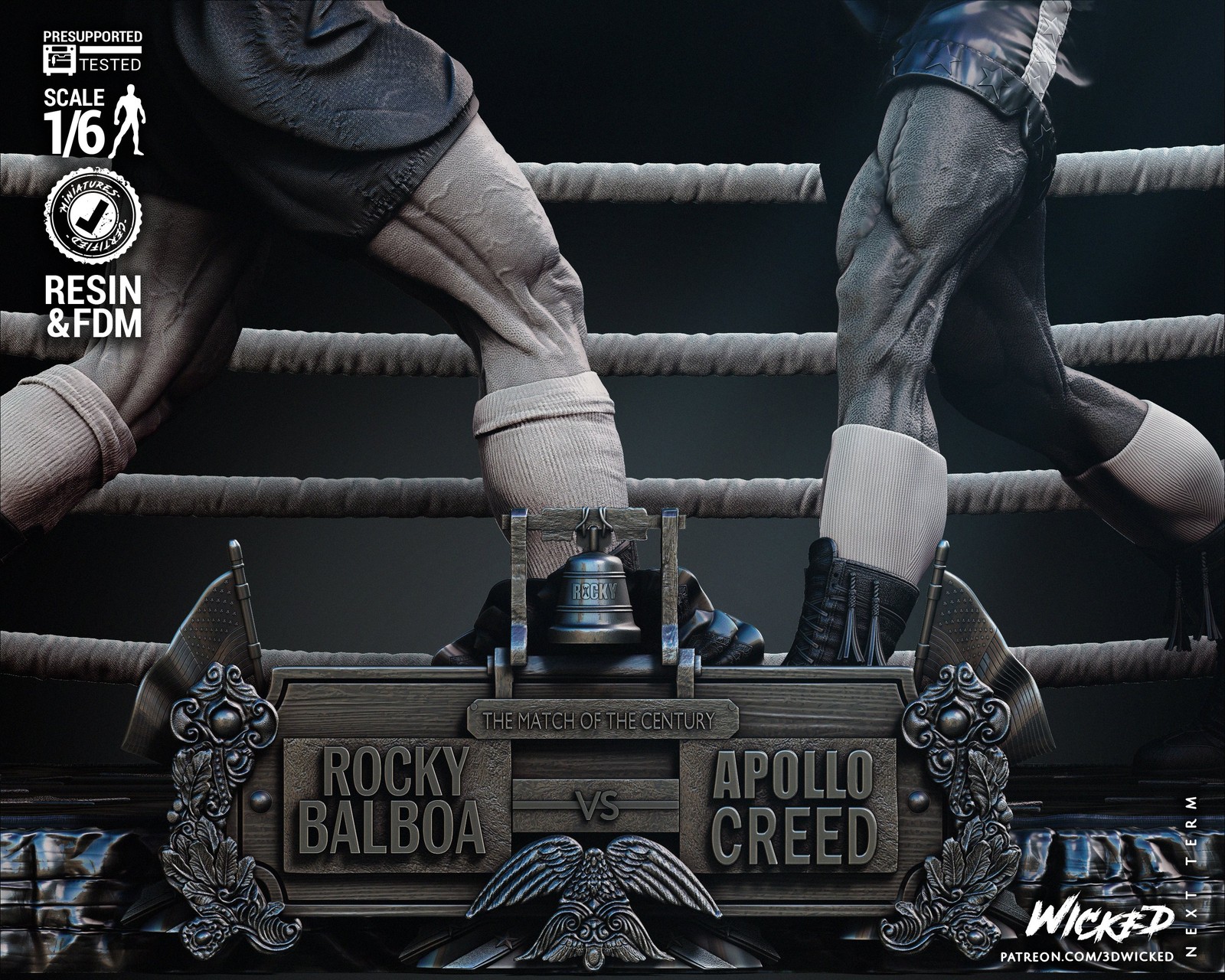 Rocky Balboa and Apollo Creed Diorama - Image 4