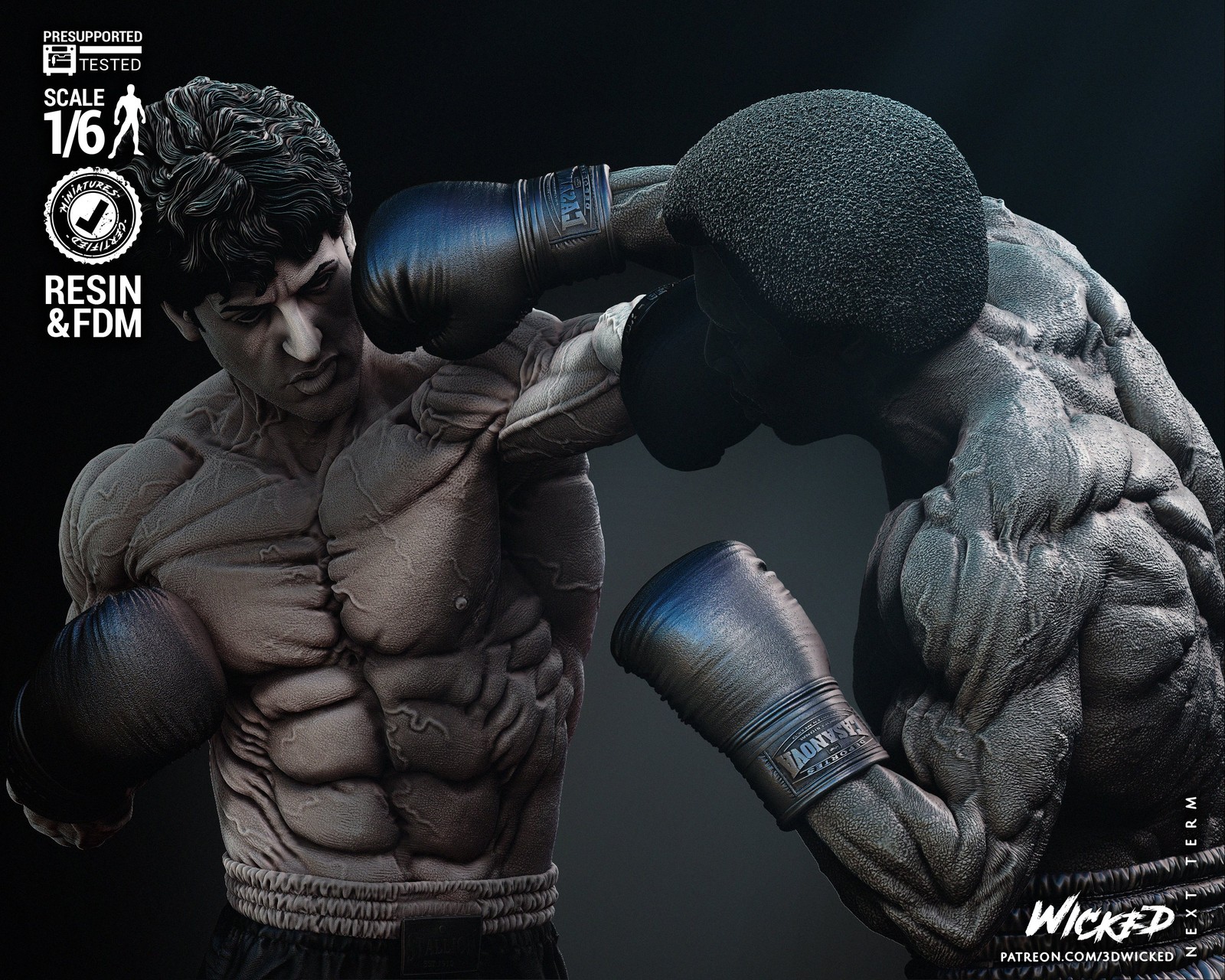 Rocky Balboa and Apollo Creed Diorama - Image 5