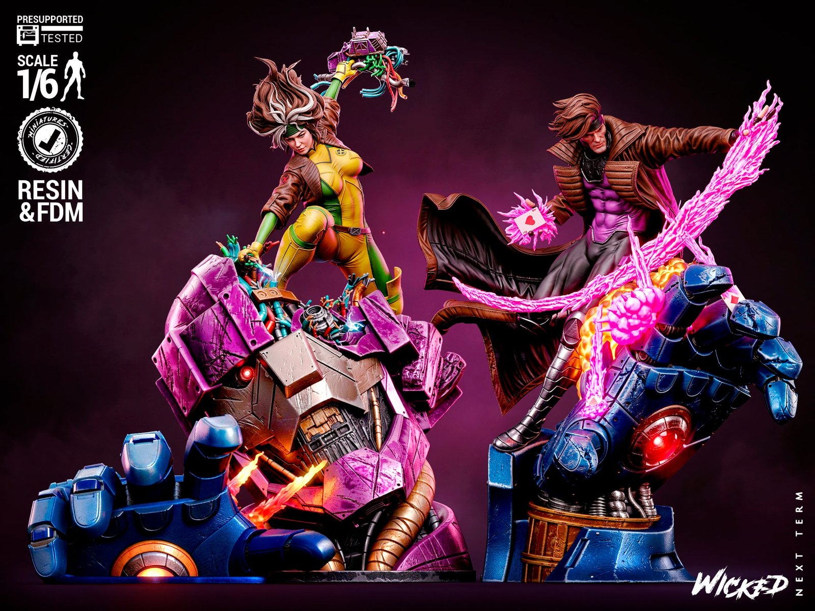 Rogue & Gambit Sentinel - Diorama (Marvel)