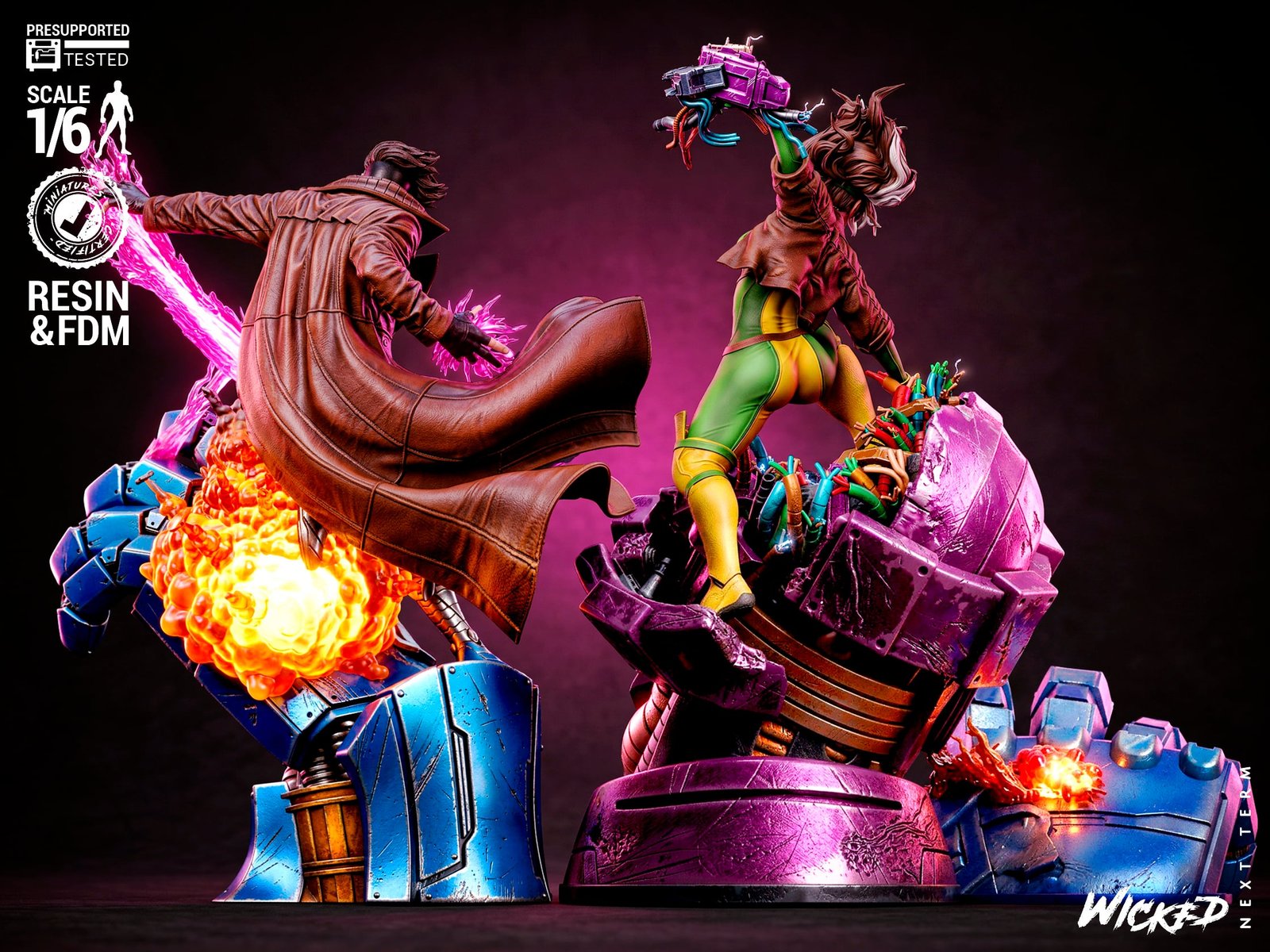 Rogue & Gambit Sentinel - Diorama (Marvel) - Image 2