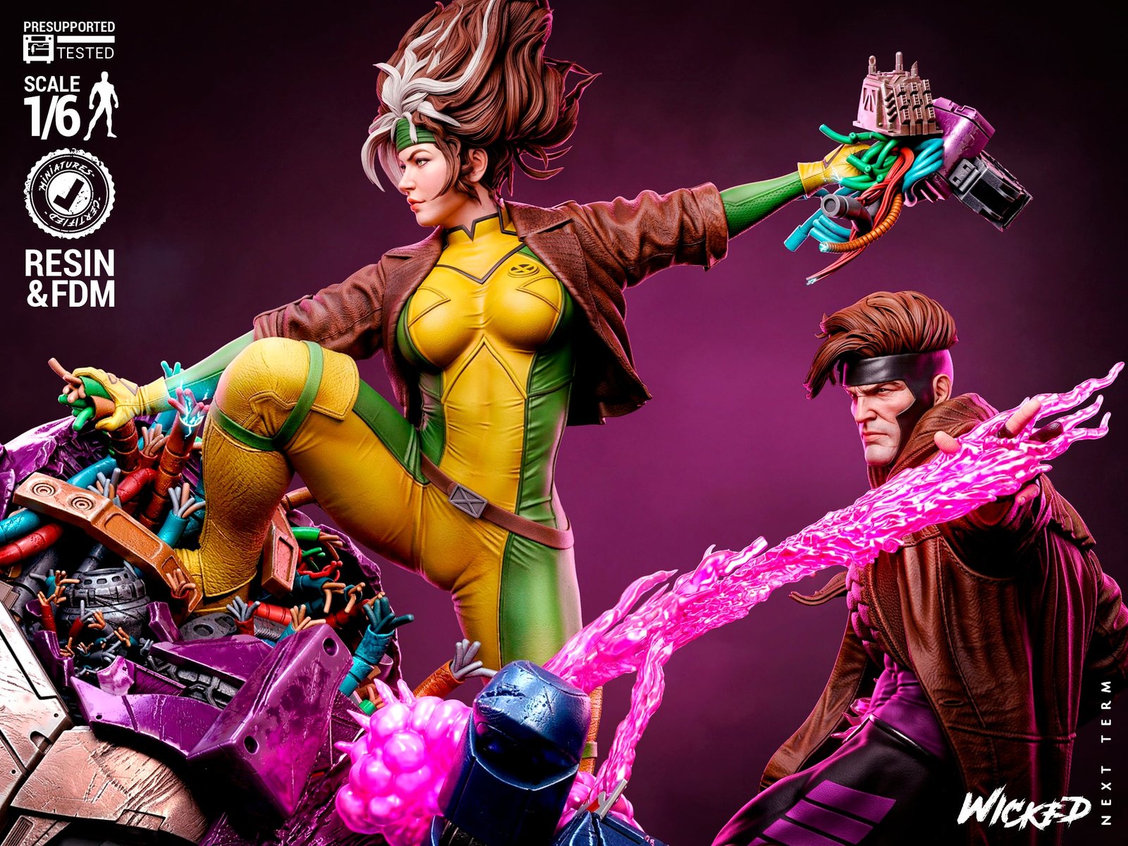 Rogue & Gambit Sentinel - Diorama (Marvel) - Image 3